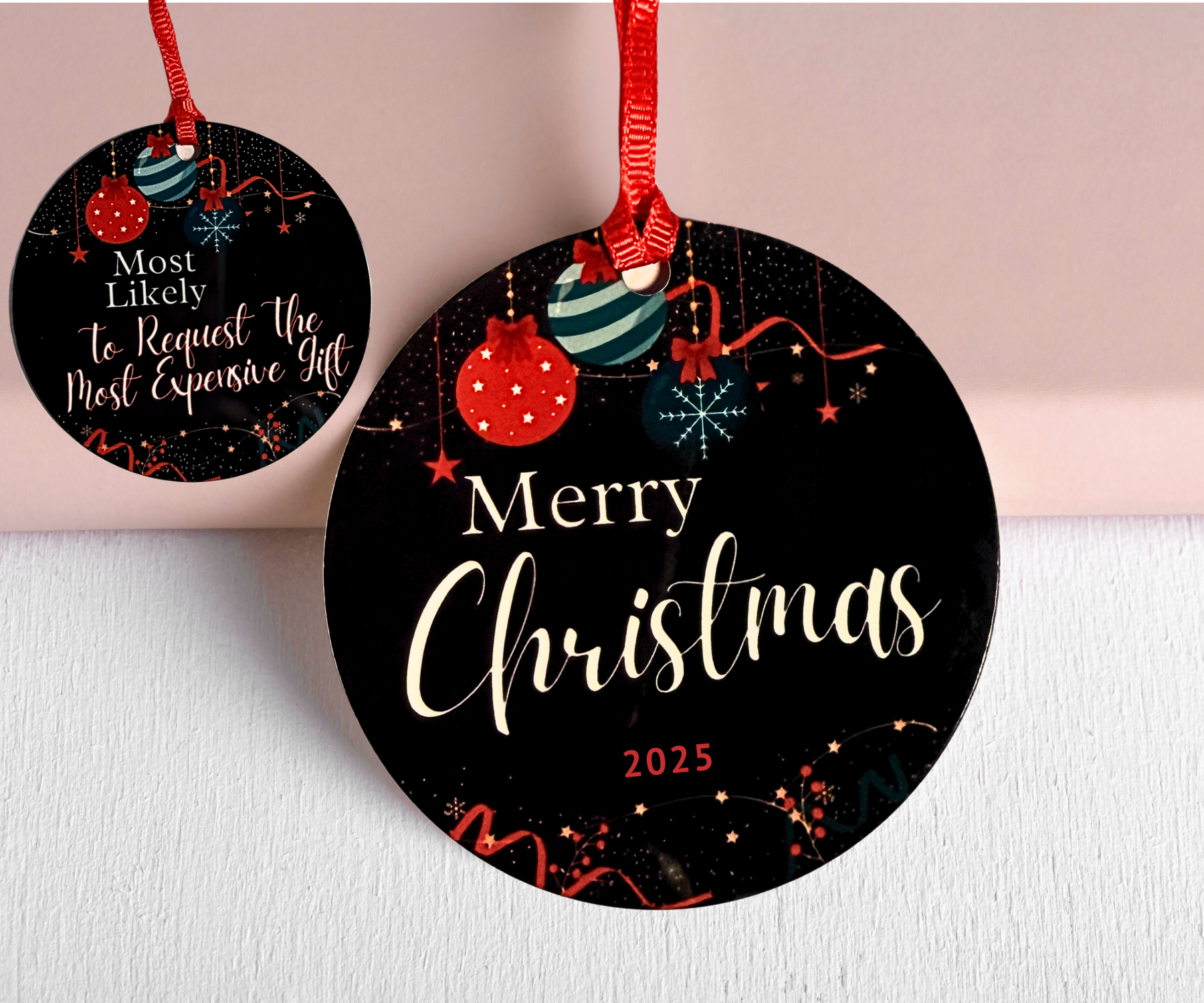 'MOST LIKELY TO" ORNAMENT / CHRISTMAS TAG GAME