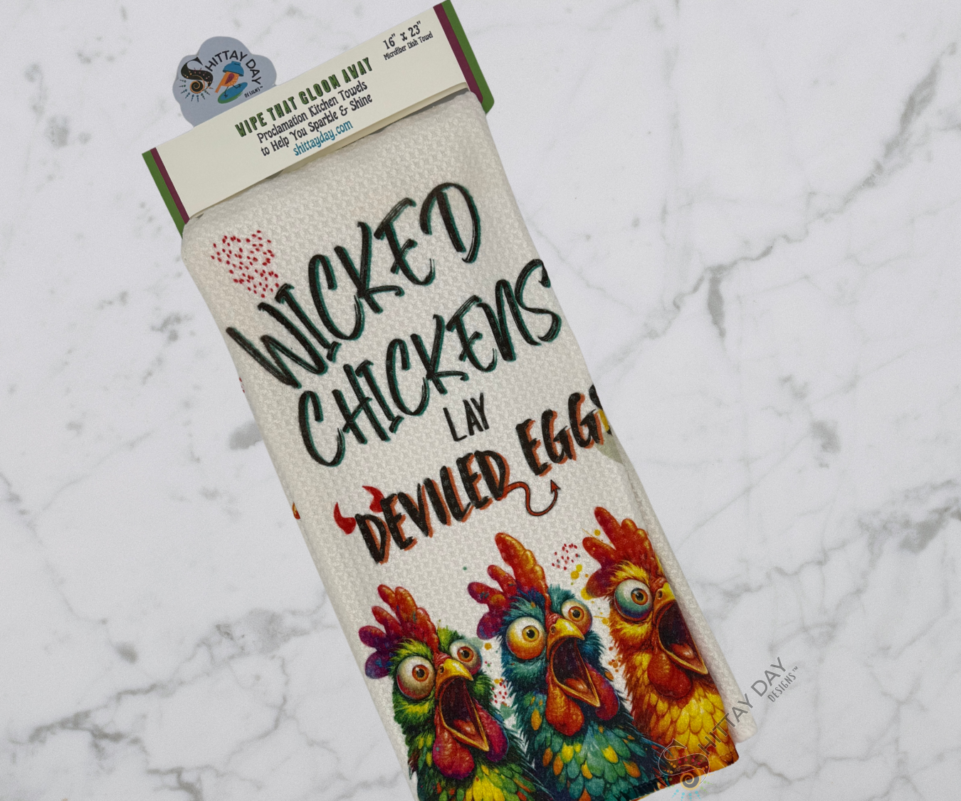 WICKED CHICKENS  PROCLAMATION KITCHEN TOWEL