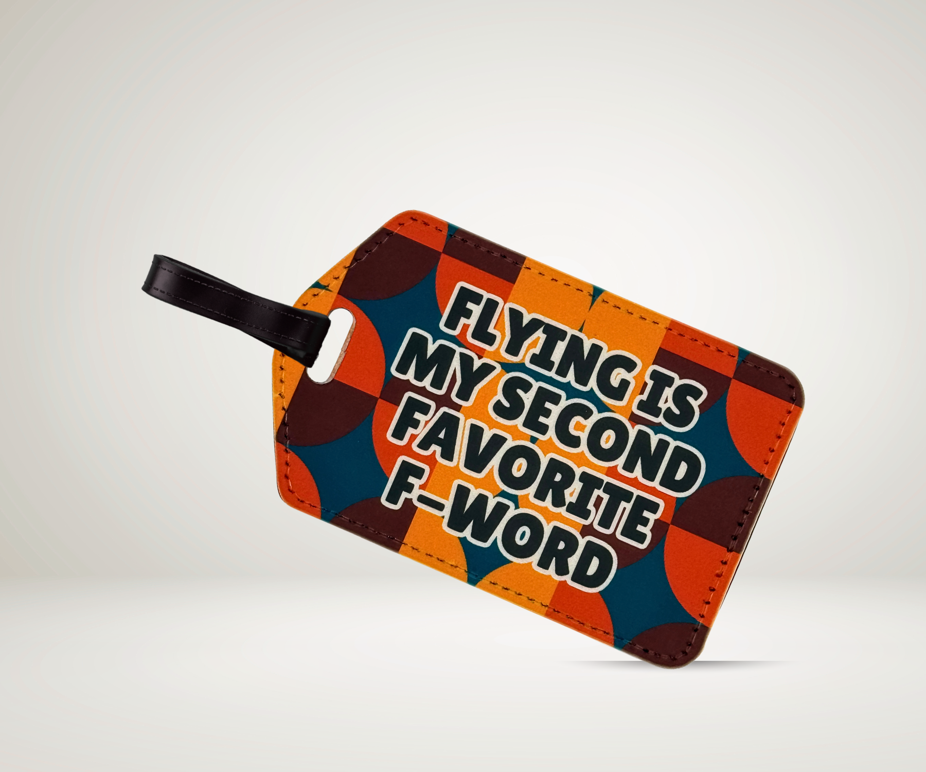FLYING IS MY SECOND FAVE F-WORD LUGGAGE TAG