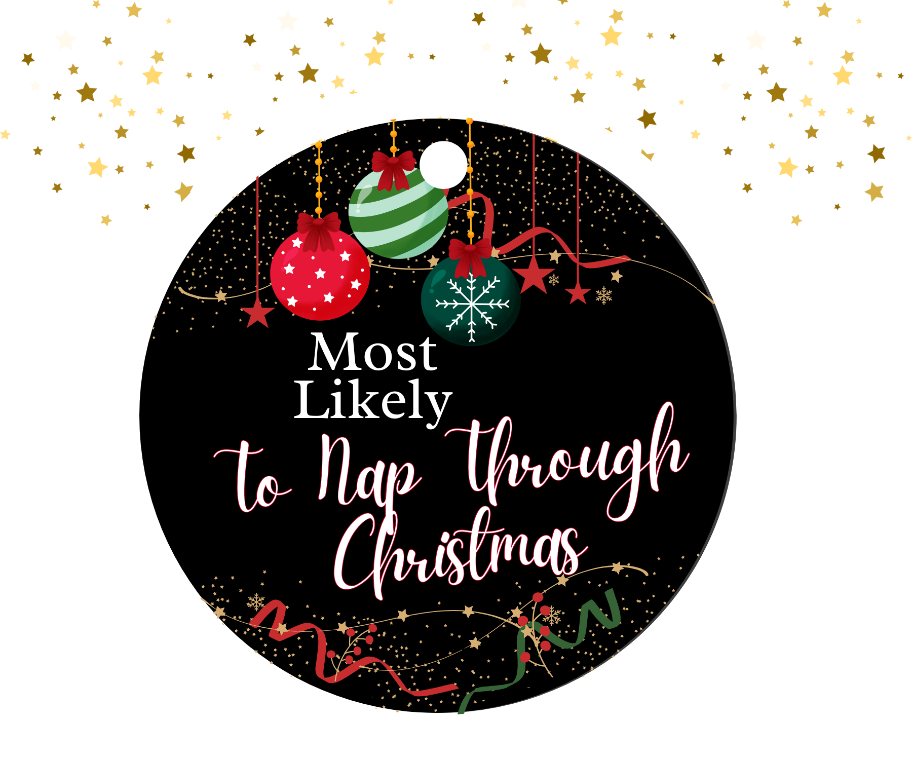 TO NAP THROUGH CHRISTMAS; MOST LIKELY CHRISTMAS ORNAMENT 2025