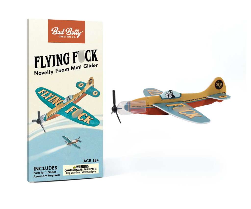 FLYING F*CK FOAM GLIDER  Novelty Toy Funny Gag Gift