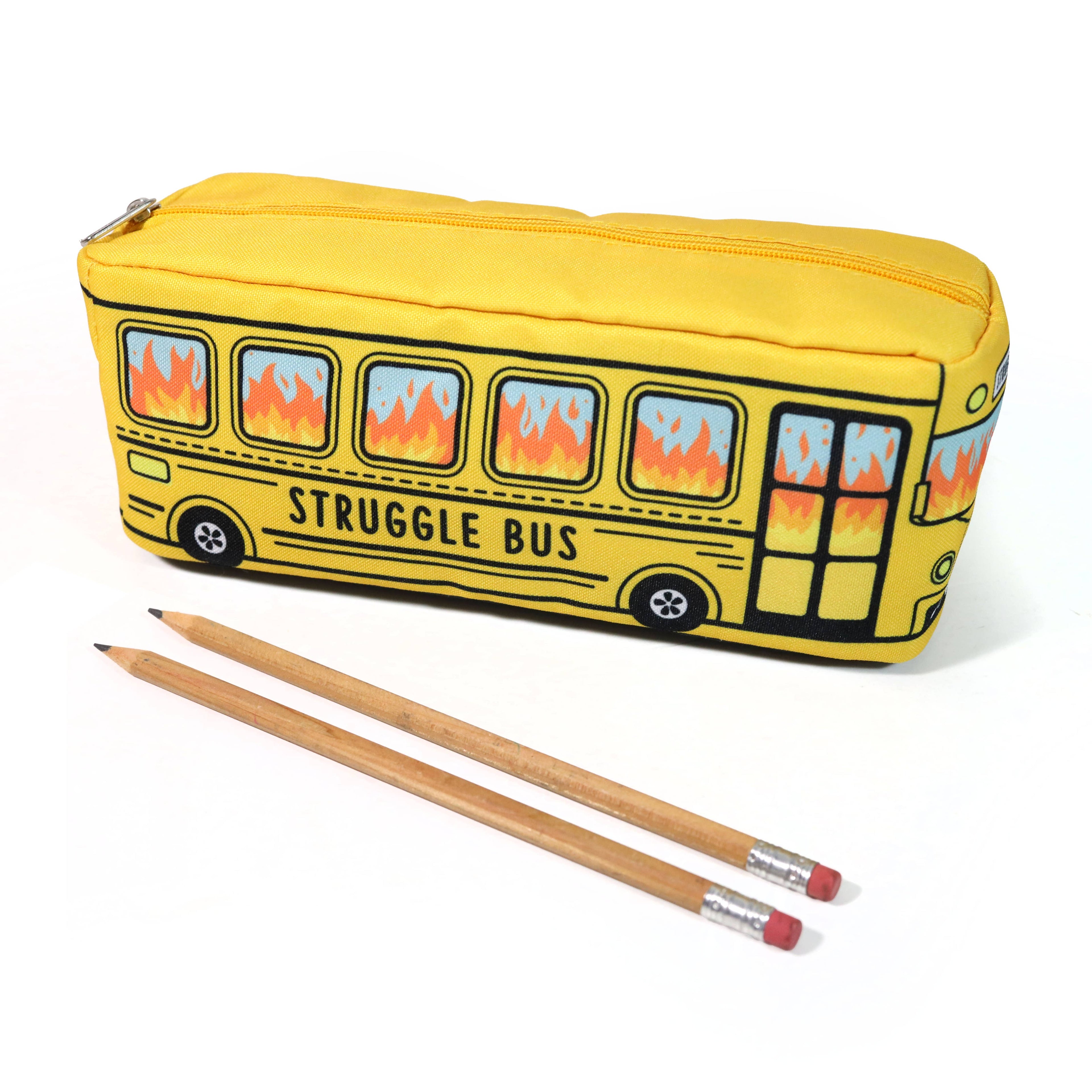 STRUGGLE BUS FUNNY ZIPPER POUCH