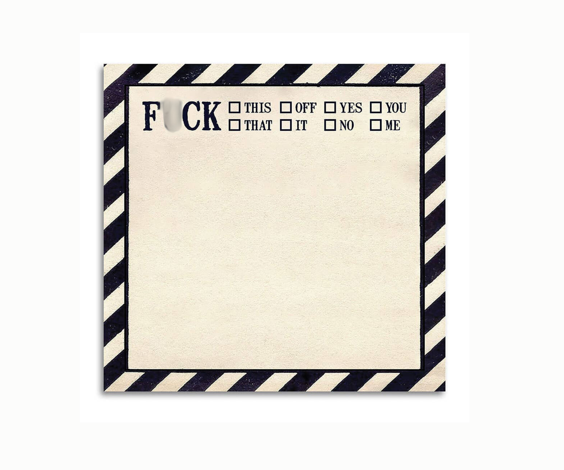 F*CK THIS, THAT, OFF FUNNY SARCASTIC STICKY NOTE PAD