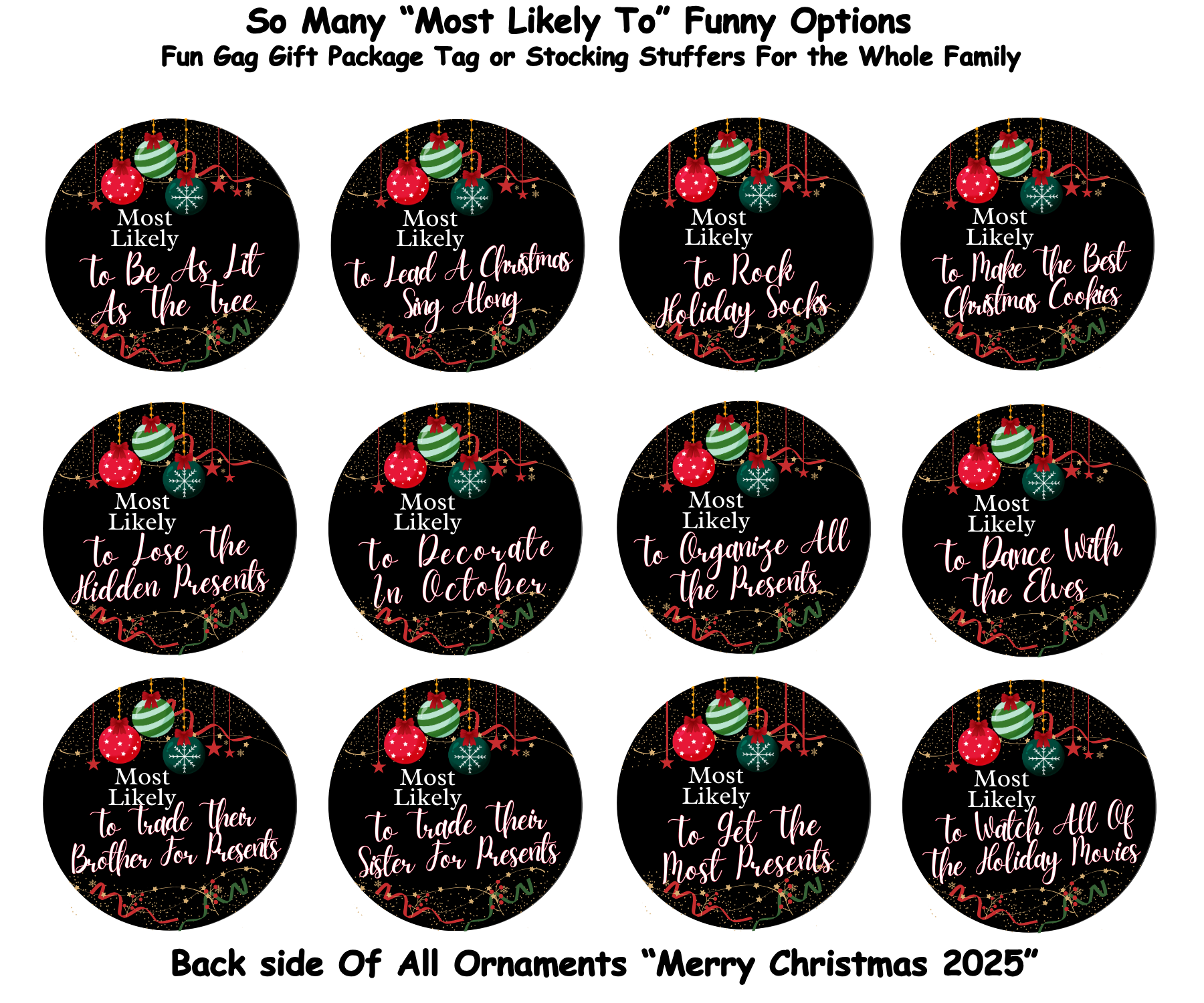 TO BE SANTA’S FAVORITE; MOST LIKELY CHRISTMAS ORNAMENT 2025