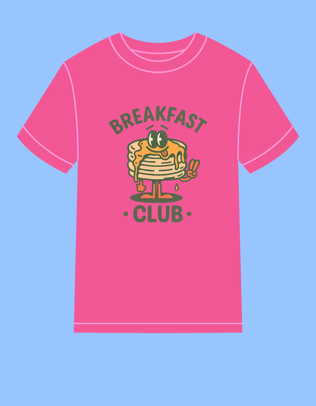 THE BREAKFAST CLUB - PINK-VINTAGE DINER INSPIRED 100% COTTON T-SHIRT (Copy)
