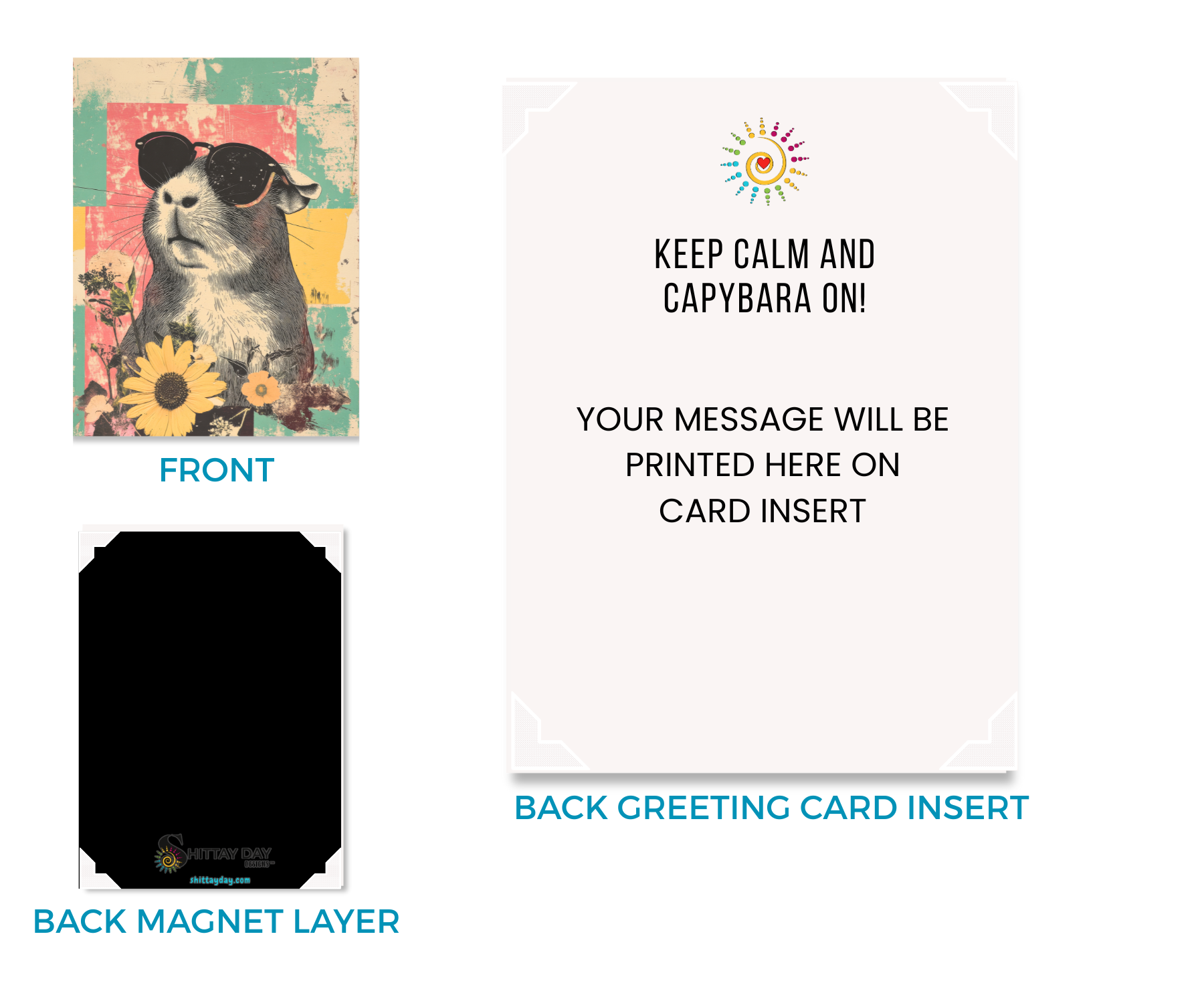 CAPYBARA SPIRIT ANIMAL CARDSIGN GREETINGS