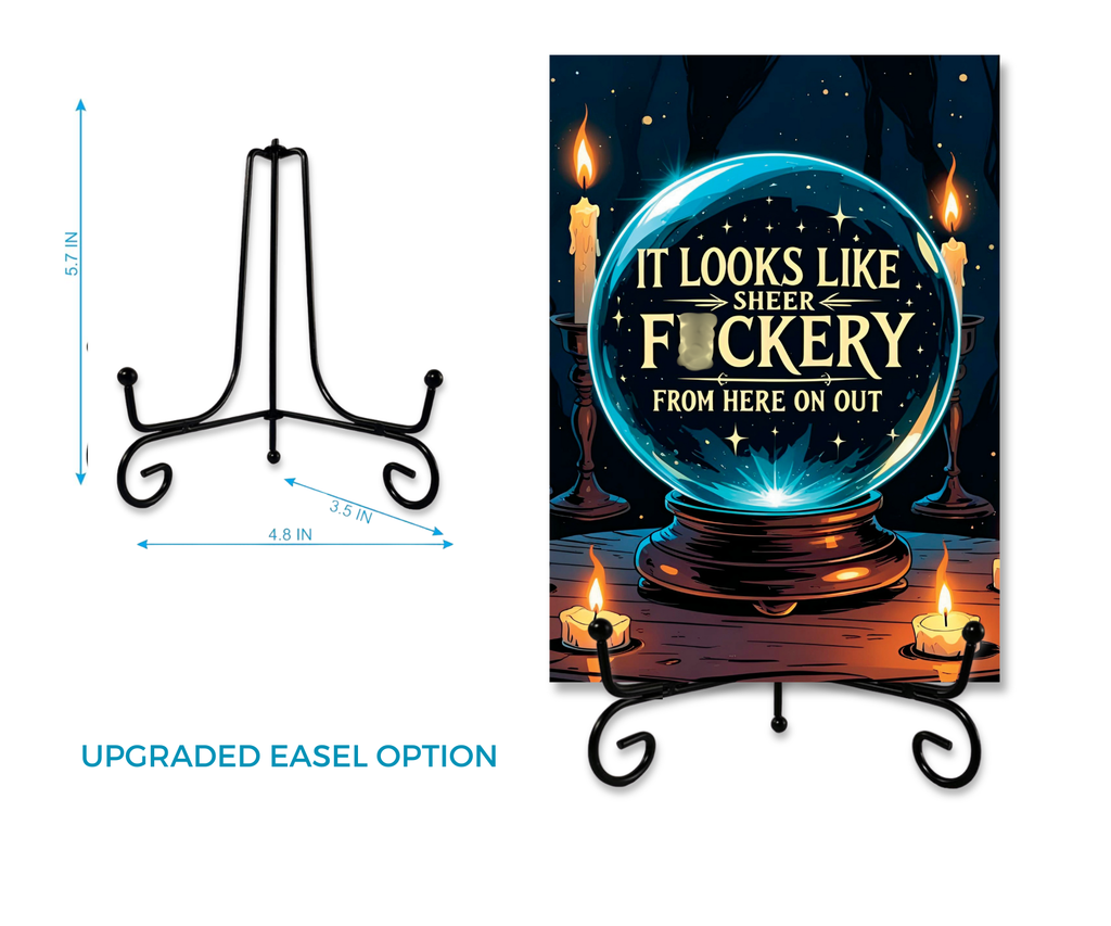 CRYSTAL BALL- SHEER F*CKERY FROM HERE CARDSIGN GREETINGS