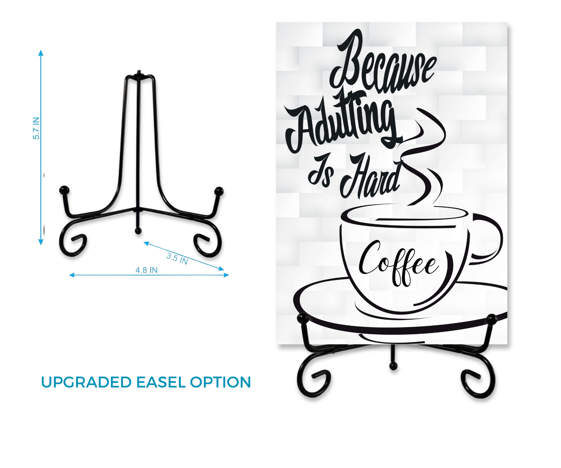 COFFEE-BECAUSE ADULTING IS HARD CARDSIGN GREETINGS