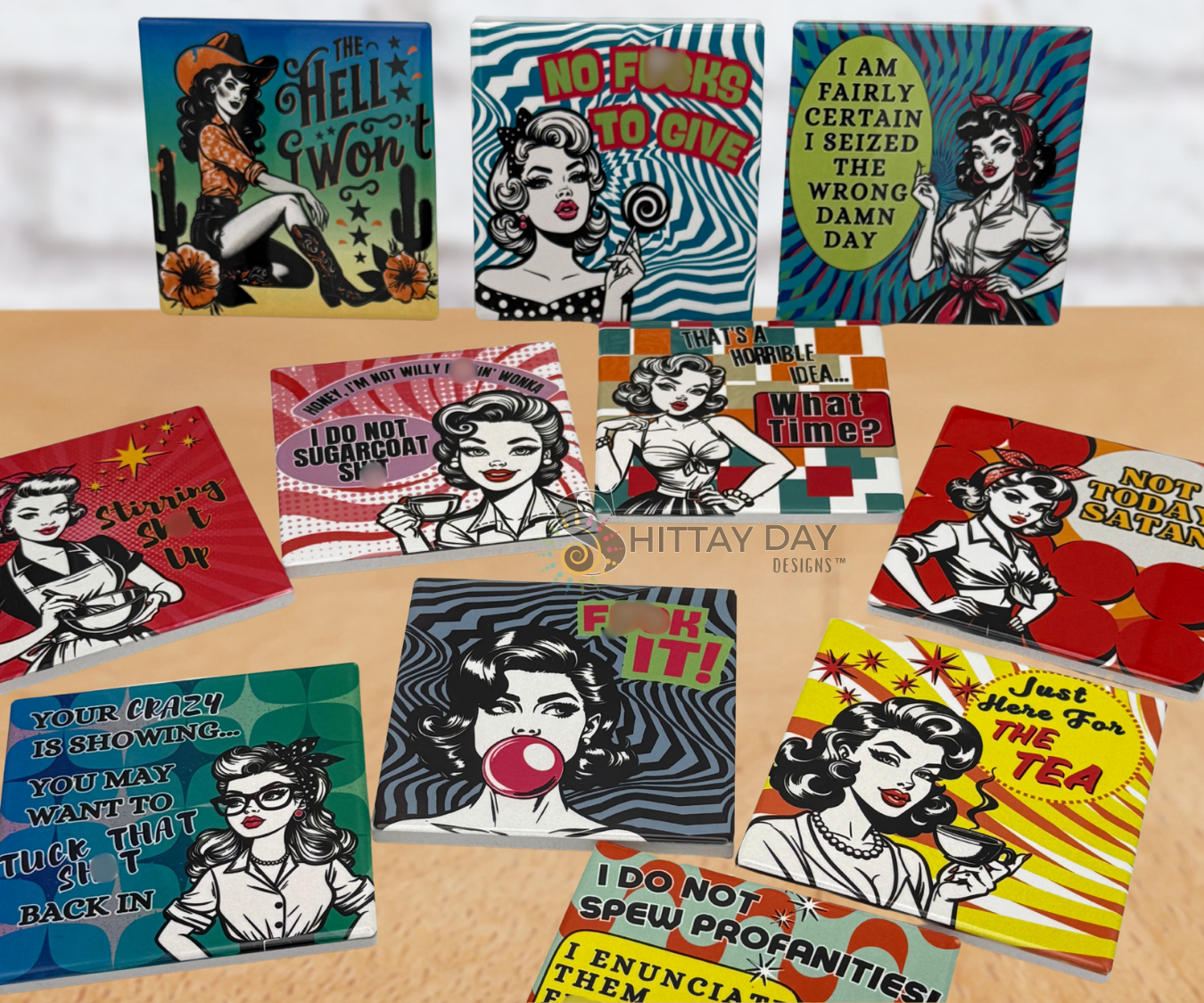 F*CK IT CERAMIC COASTER