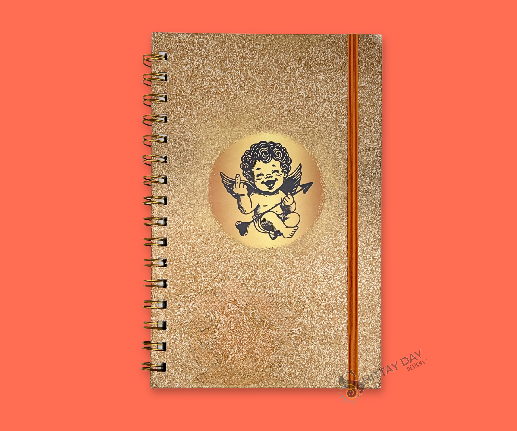 CUPIDS GOT JOKES FUNNY SARCASTIC WIRE BOUND JOURNAL