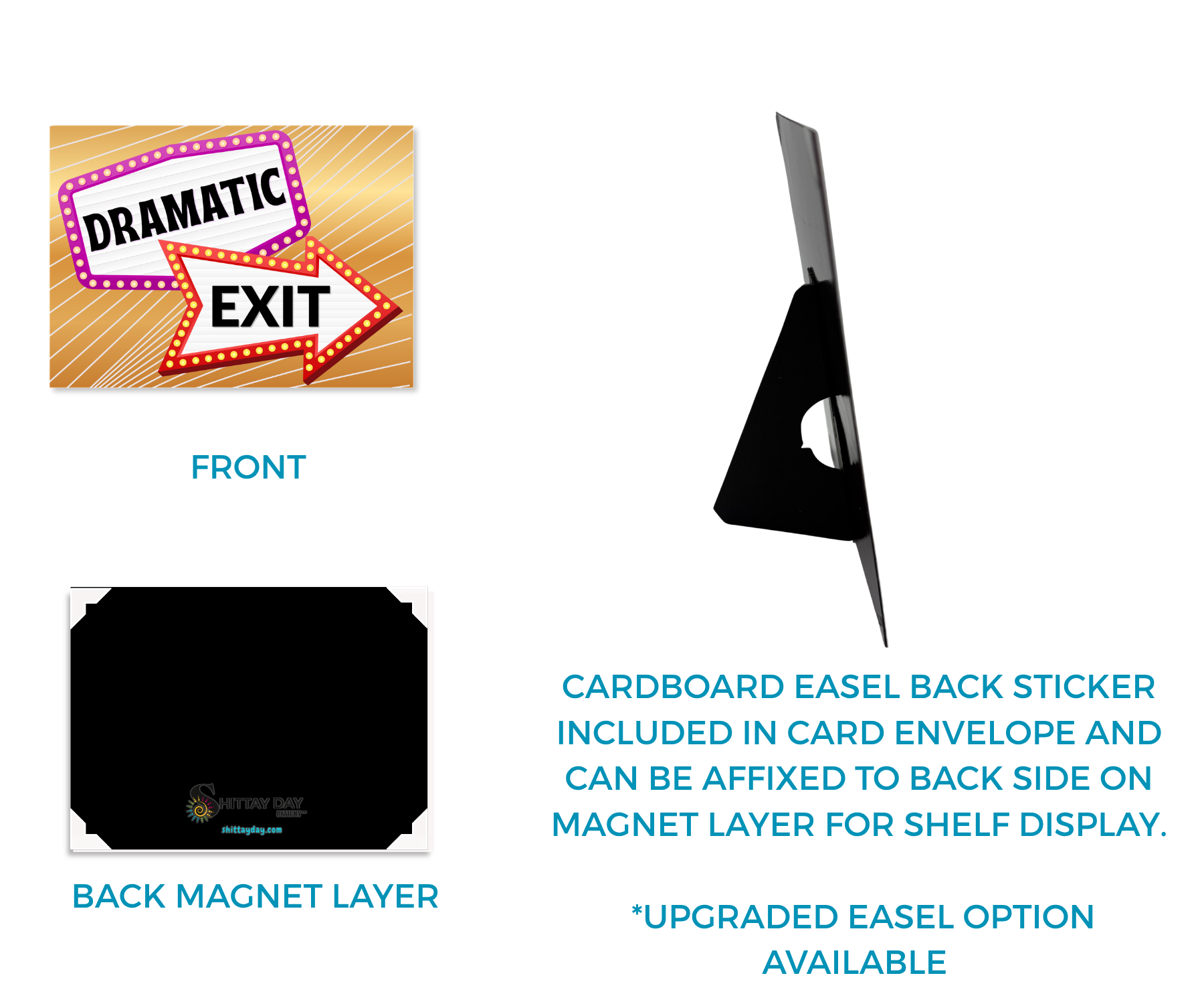 DRAMATIC EXIT MARQUEE CARDSIGN GREETINGS