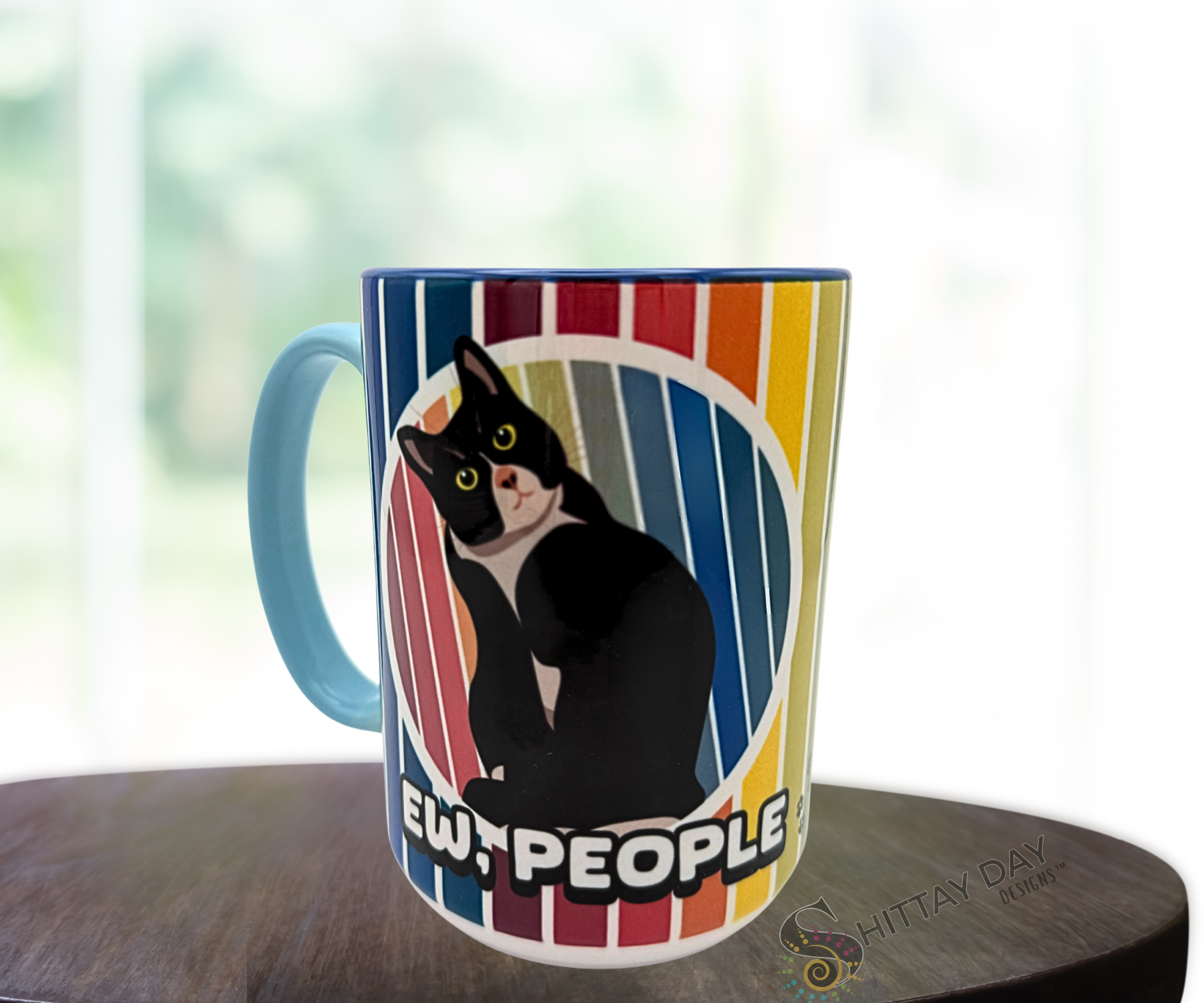 EW, PEOPLE KITTY CERAMIC MUG 15oz