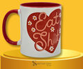 EAT SH*T, NOT SO 'SWEET' HEART CERAMIC MUG