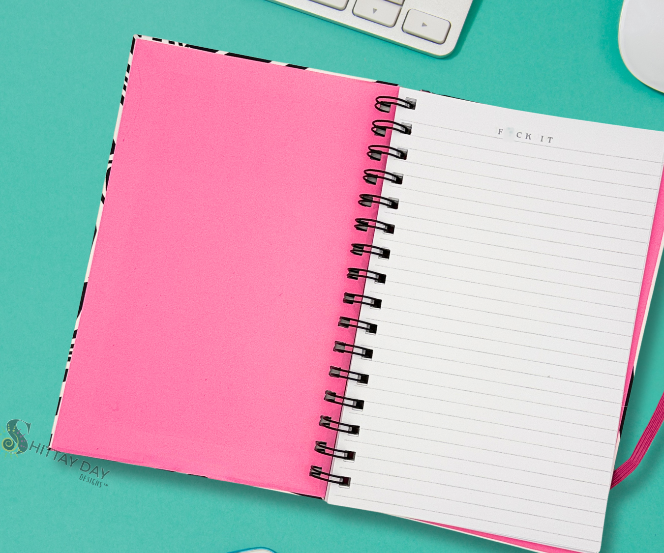 F*CK IT SARCASTIC SWEARY WIRE BOUND JOURNAL