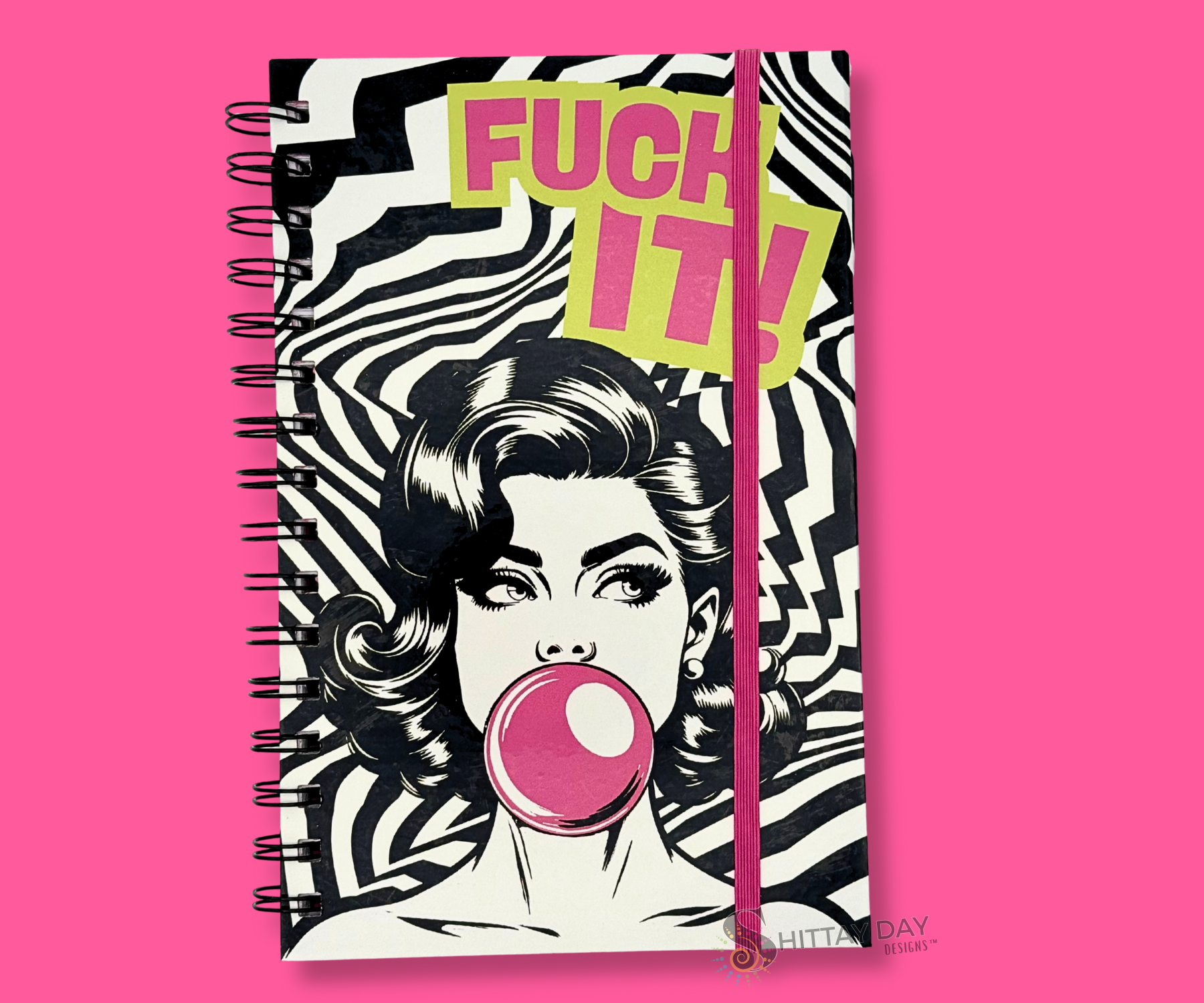 F*CK IT SARCASTIC SWEARY WIRE BOUND JOURNAL