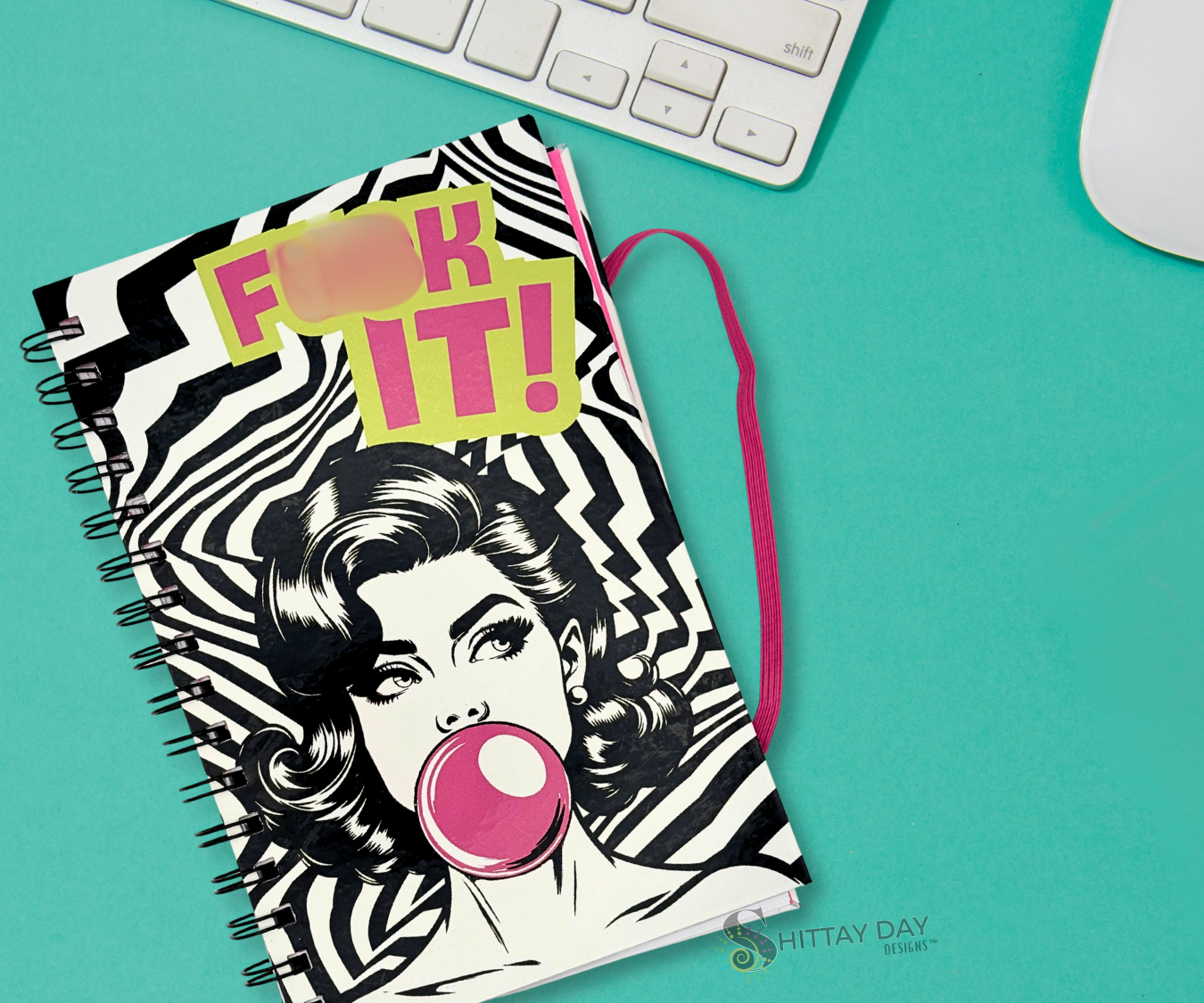 F*CK IT SARCASTIC SWEARY WIRE BOUND JOURNAL