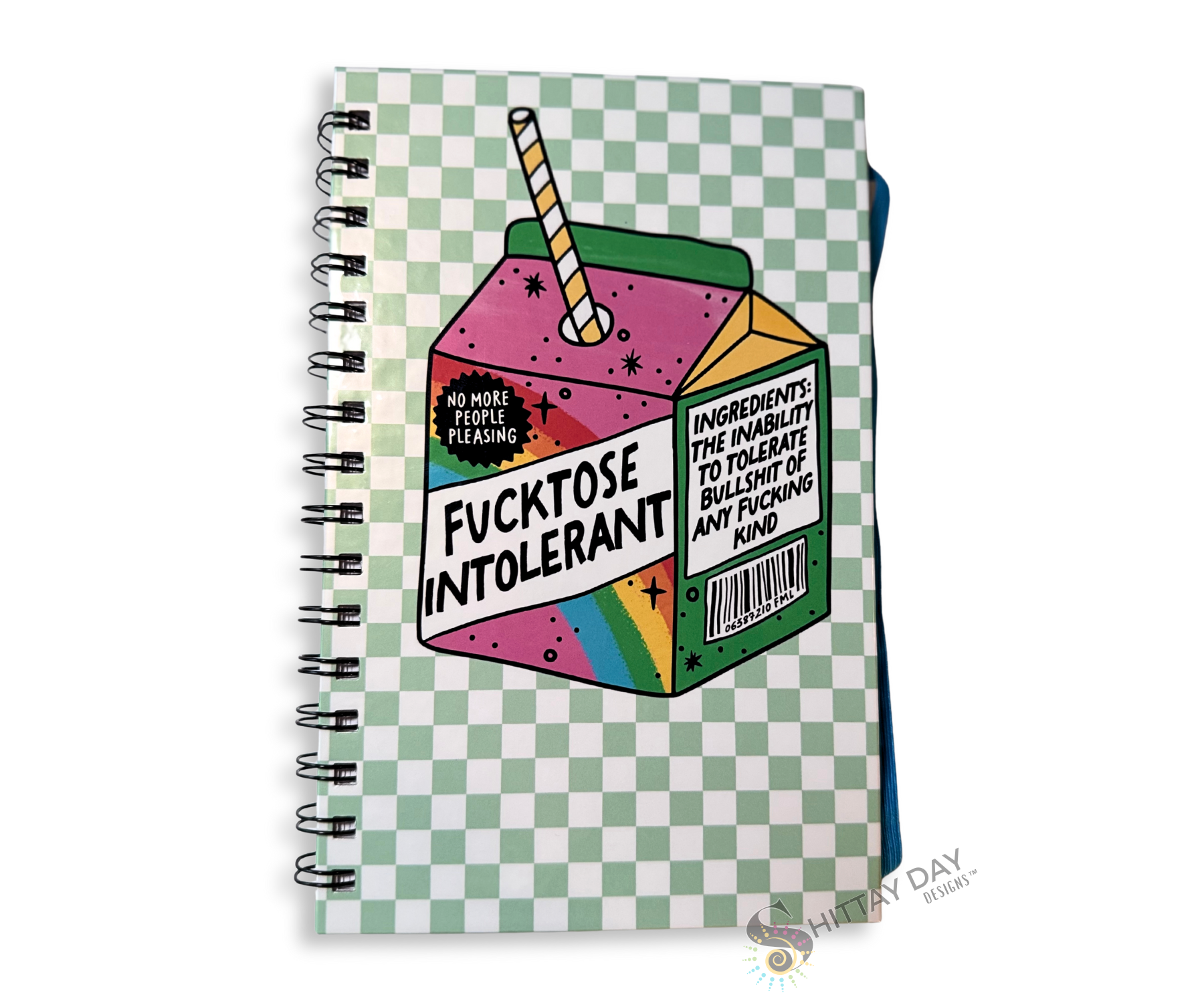 F*CKTOSE INTOLERANT SARCASTIC SWEARY WIRE BOUND JOURNAL
