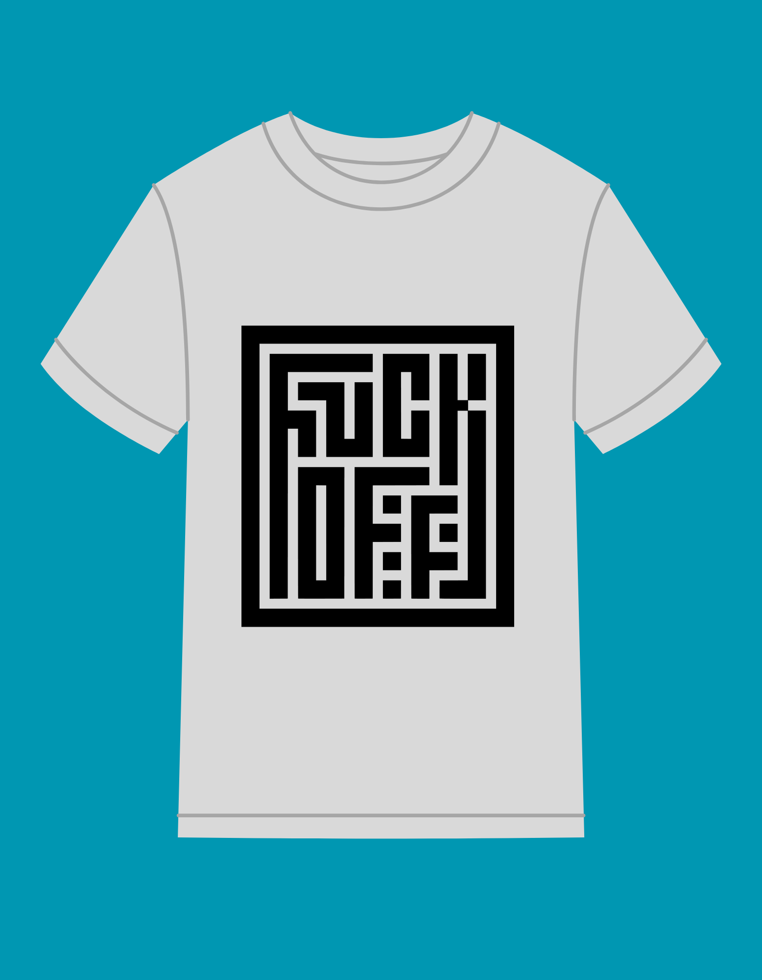 COMING SOON; F*CK OFF  - HIDDEN MESSAGE DESIGN 100% COTTON T-SHIRT