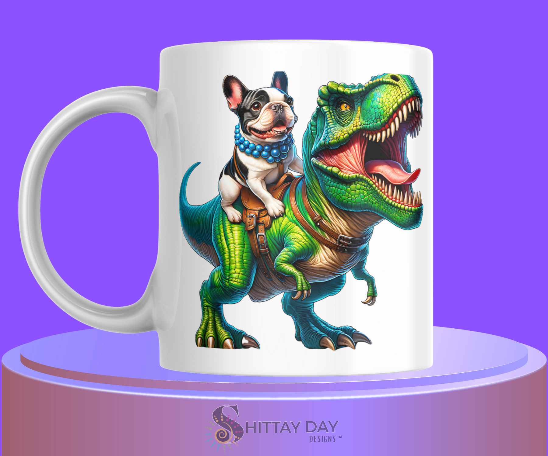 DOGGY DINO-MITE CERAMIC MUG