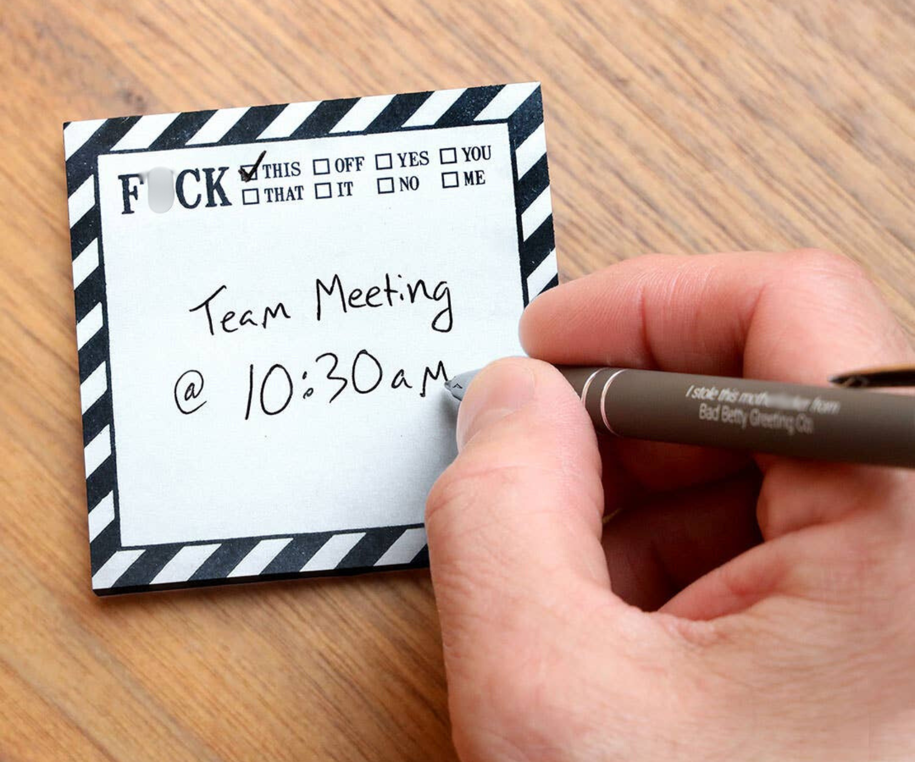 F*CK THIS, THAT, OFF FUNNY SARCASTIC STICKY NOTE PAD