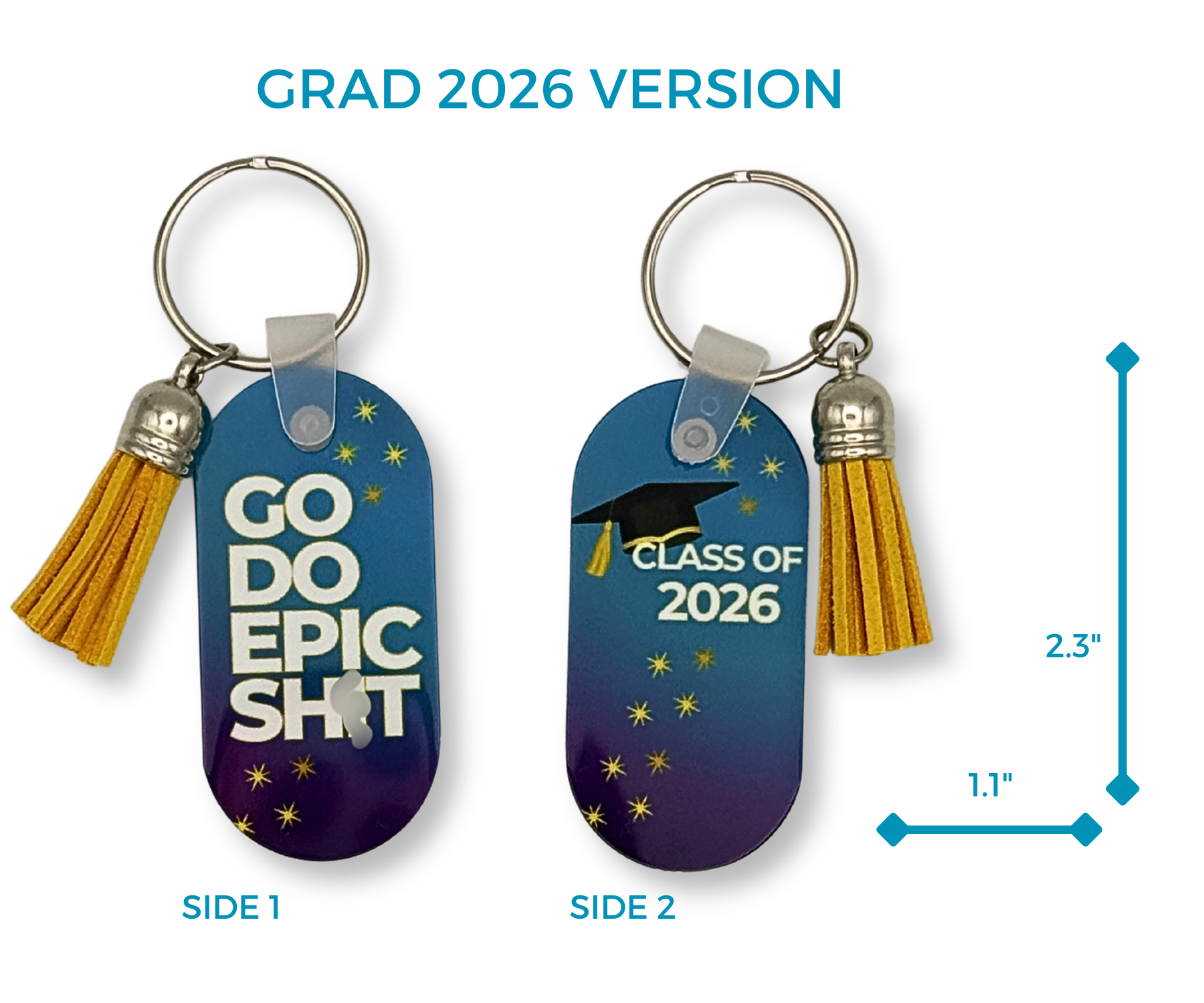 GO DO EPIC SH*T LIGHT WEIGHT METAL KEYCHAIN