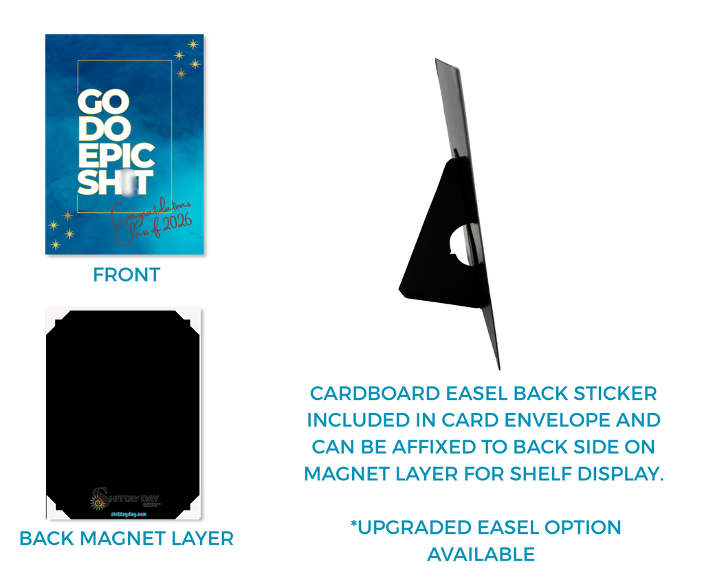 GRADUATION - GO DO EPIC SHIT CARDSIGN GREETINGS