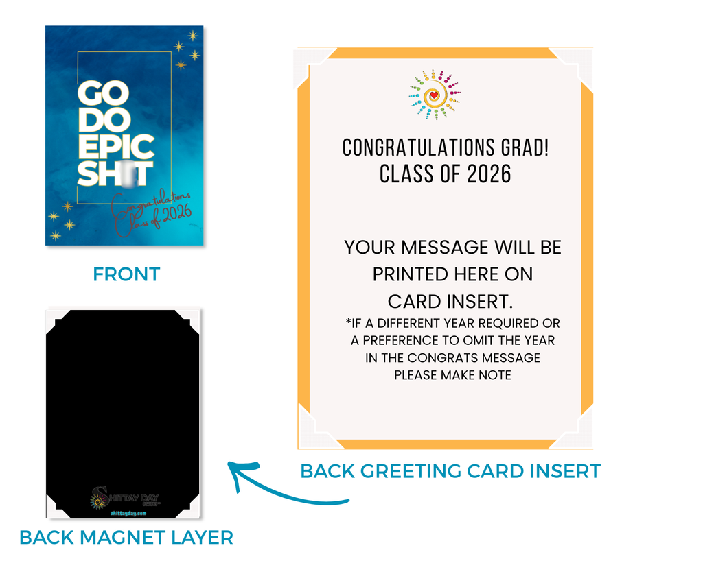 GRADUATION - GO DO EPIC SHIT CARDSIGN GREETINGS