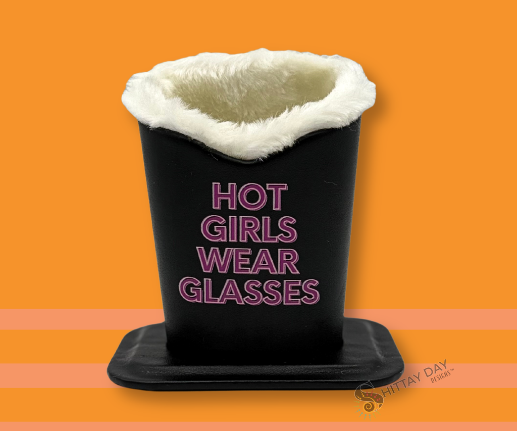'HOT GIRLS WEAR GLASSES' EYEGLASSES HOLDER, CONVENIENT, FOR DESK, NIGHTSTAND, COUNTER (Copy) (Copy) (Copy)