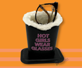 'HOT GIRLS WEAR GLASSES' EYEGLASSES HOLDER, CONVENIENT, FOR DESK, NIGHTSTAND, COUNTER (Copy) (Copy) (Copy)