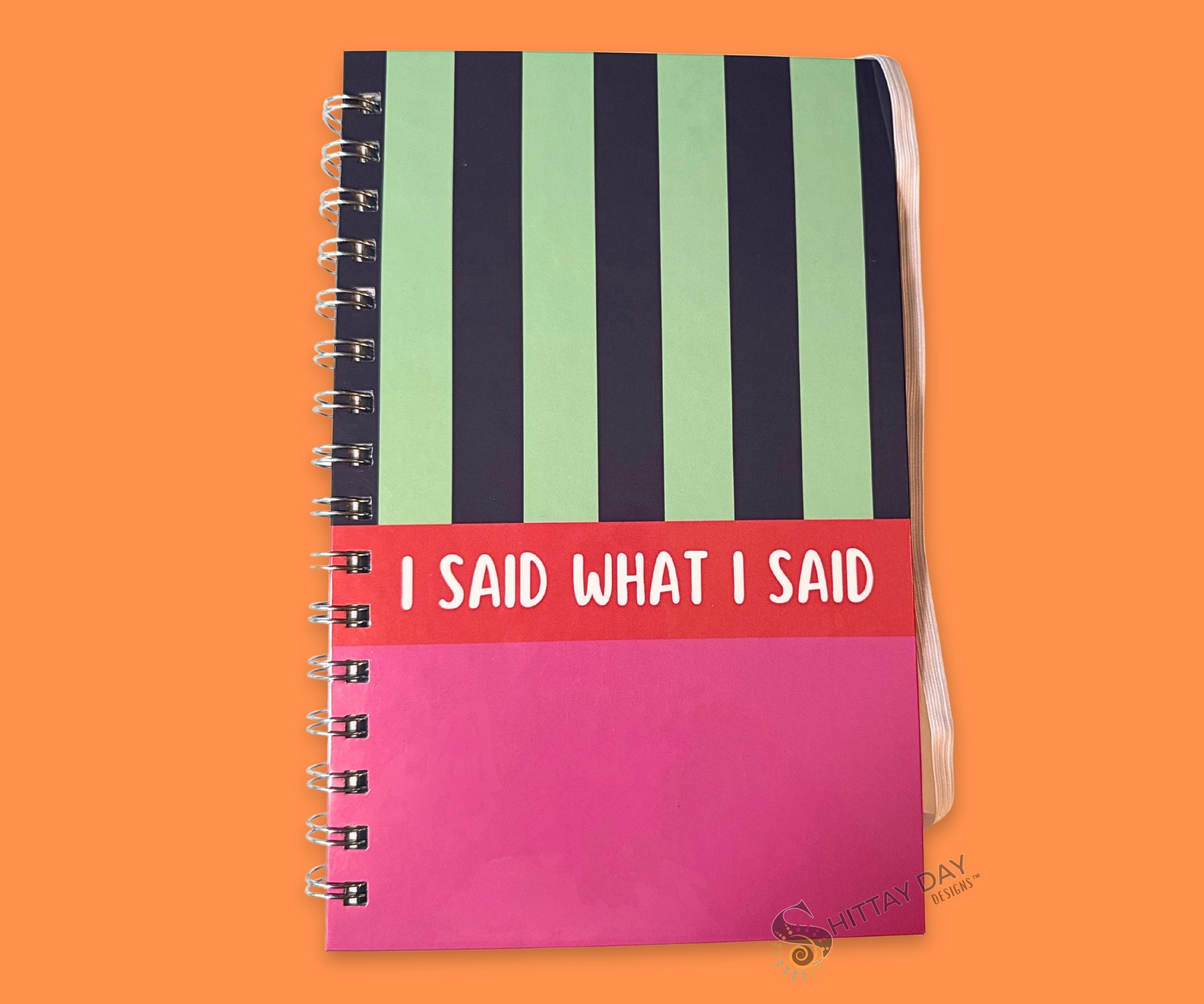 I SAID WHAT I SAID SASSY WIRE BOUND JOURNAL
