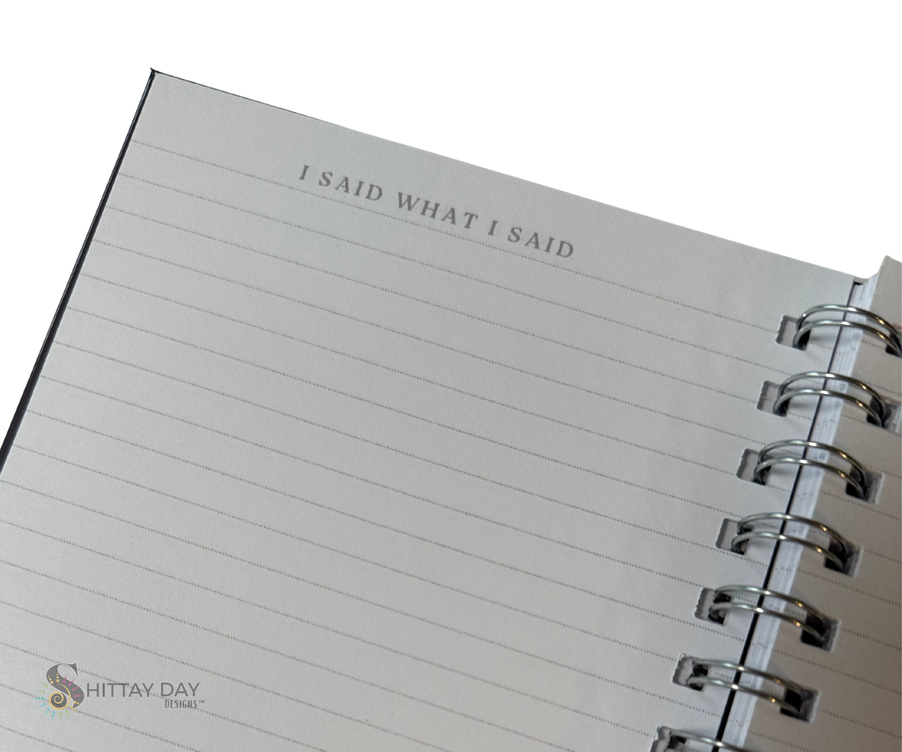 I SAID WHAT I SAID SASSY WIRE BOUND JOURNAL