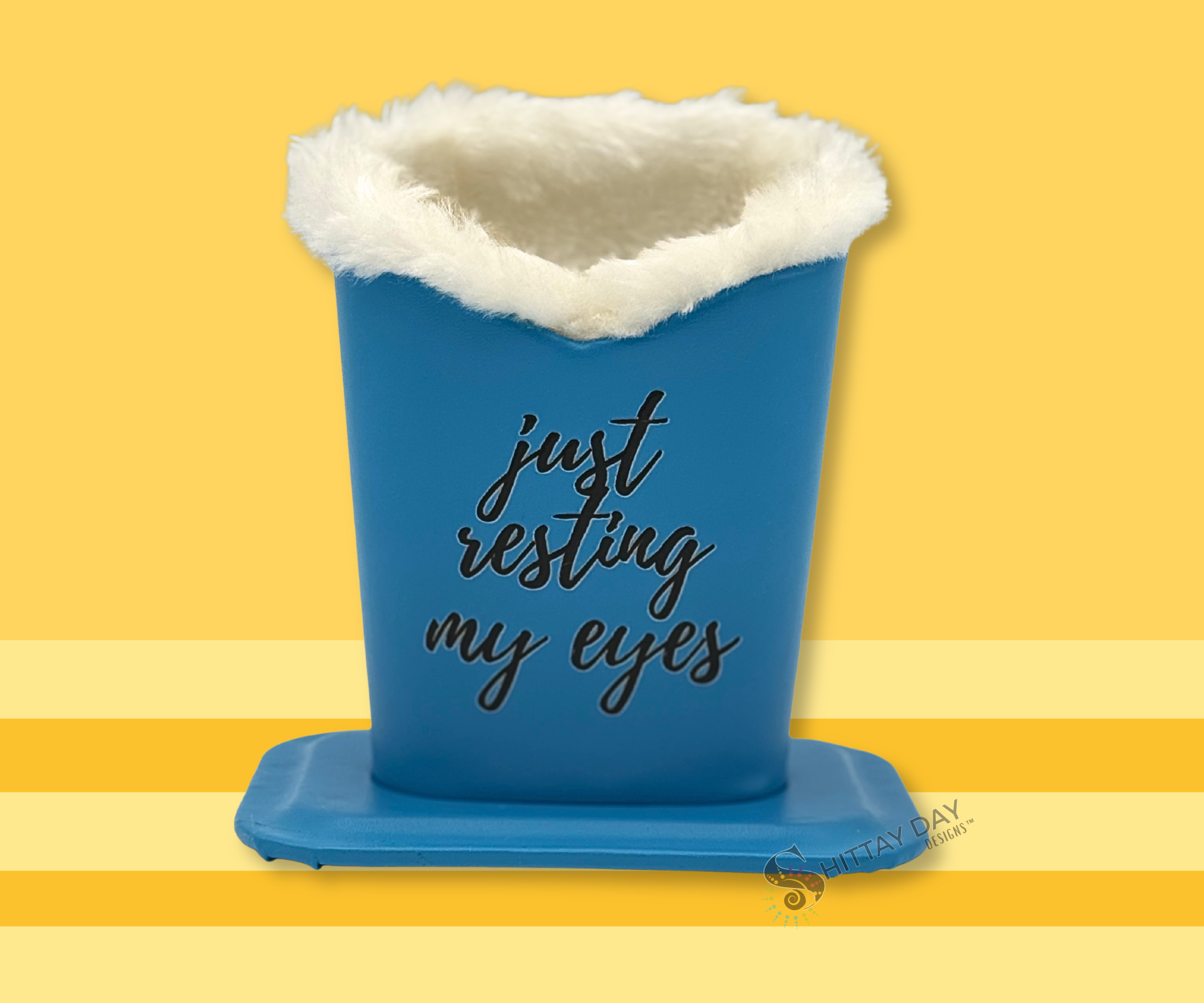 'JUST RESTING MY EYES' EYEGLASSES HOLDER, CONVENIENT, FOR DESK, NIGHTSTAND, COUNTER
