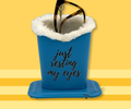 'JUST RESTING MY EYES' EYEGLASSES HOLDER, CONVENIENT, FOR DESK, NIGHTSTAND, COUNTER