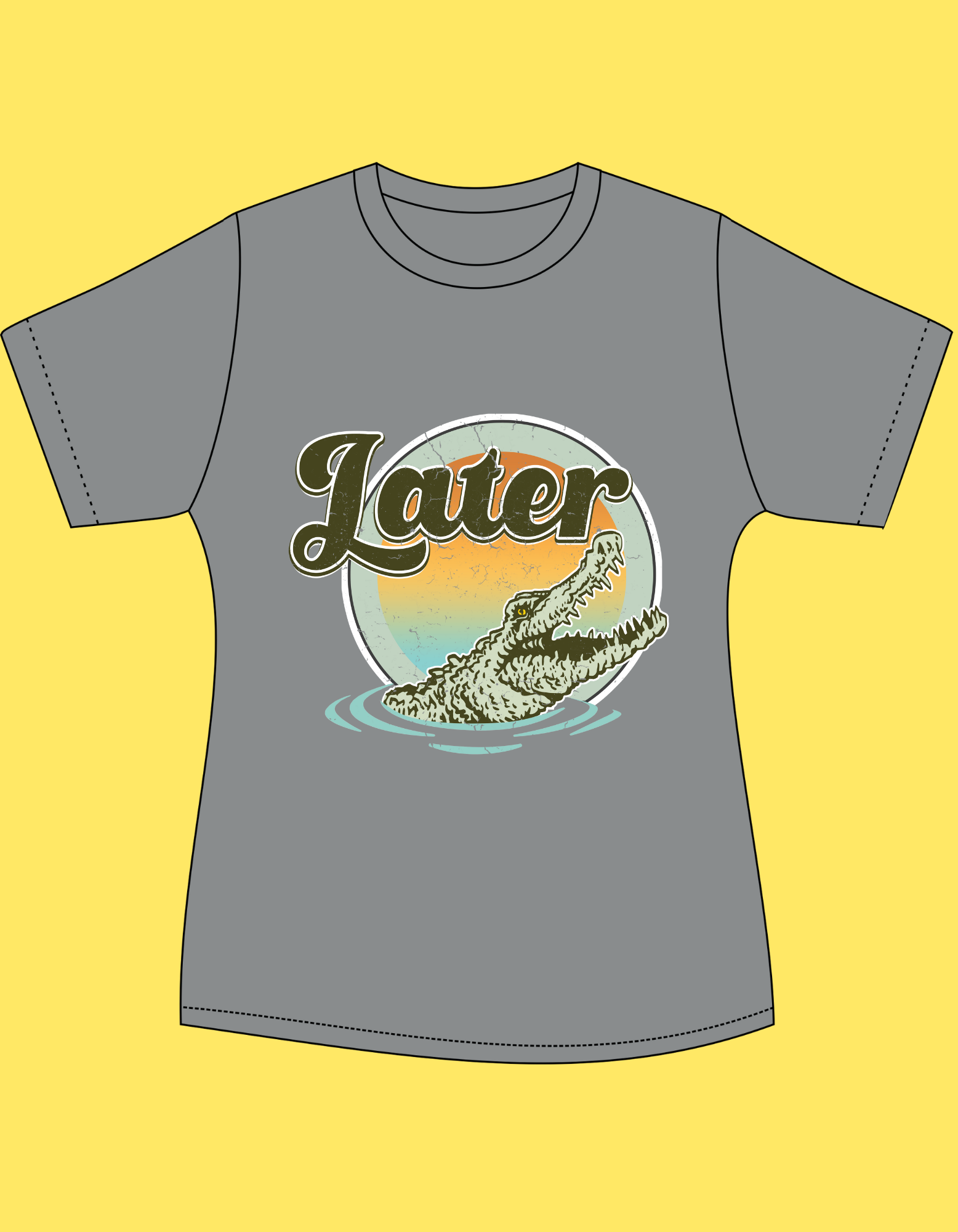 COMING SOON; LATER GATOR - VINTAGE INSPIRED 100% COTTON T-SHIRT