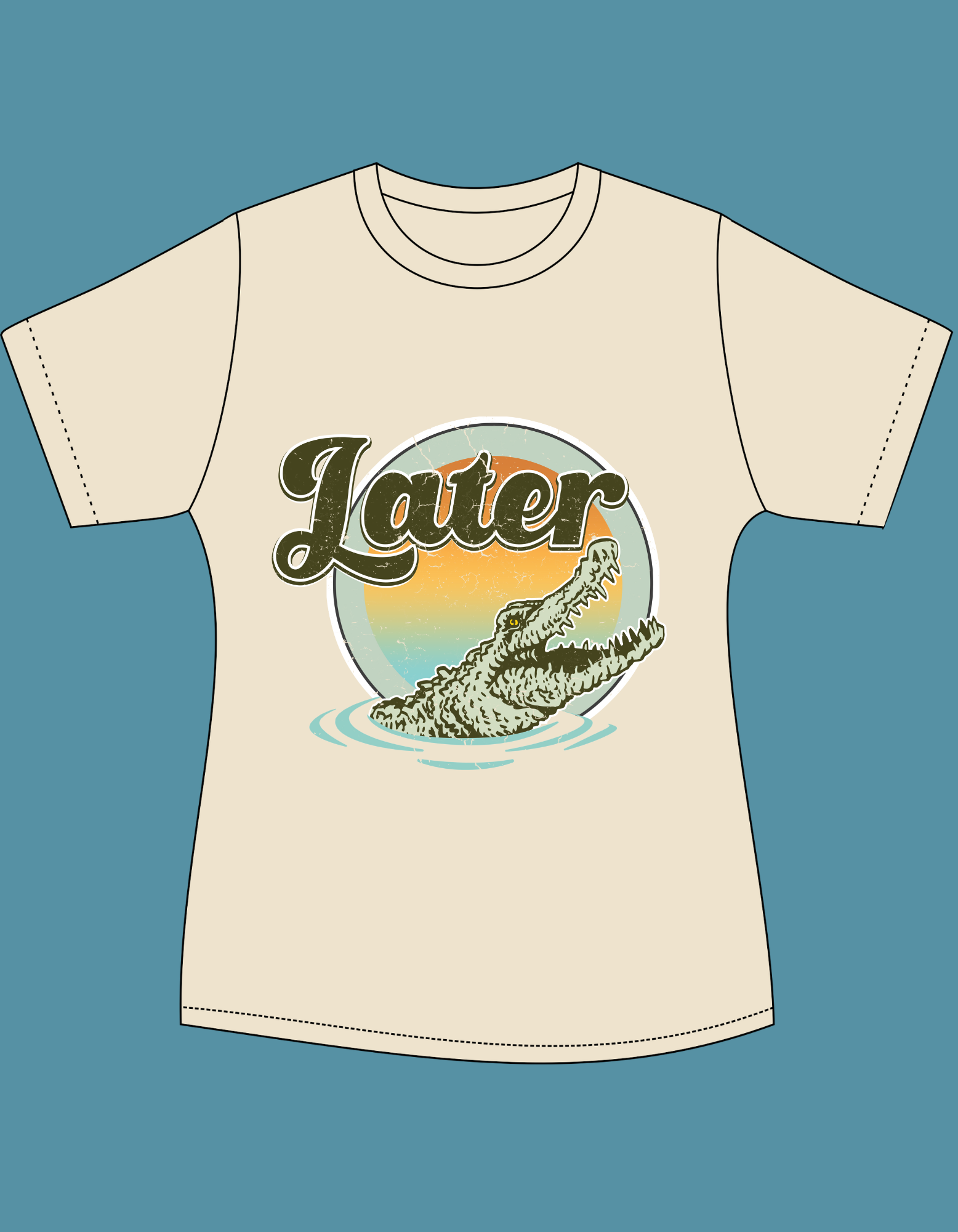 LATER GATOR 100% COTTON T-SHIRT