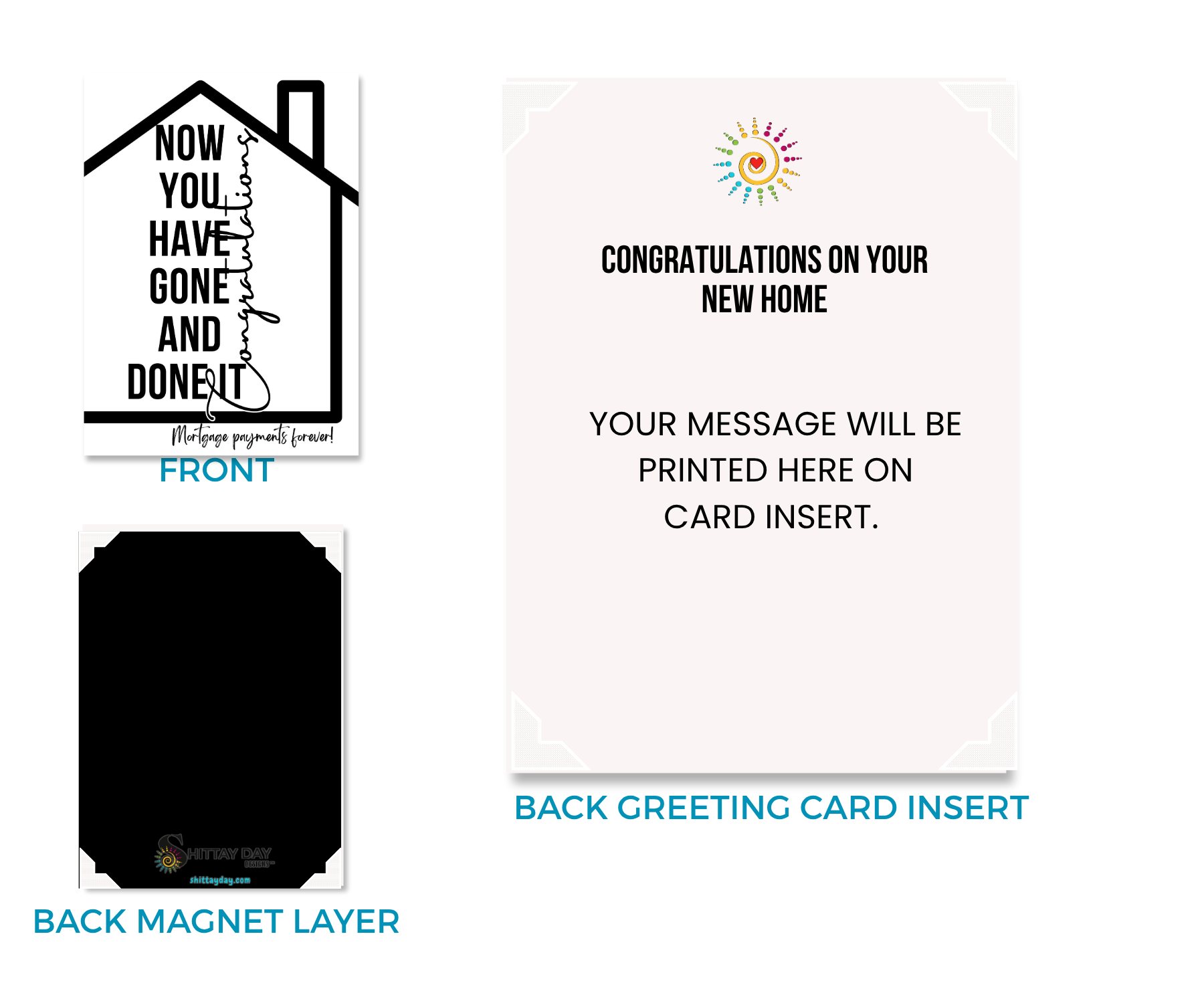 NOW YOU'VE DONE IT, NEW HOME MORTGAGE CONGRATS CARDSIGN GREETINGS