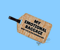 EMOTIONAL BAGGAGE LUGGAGE TAG BEIGE