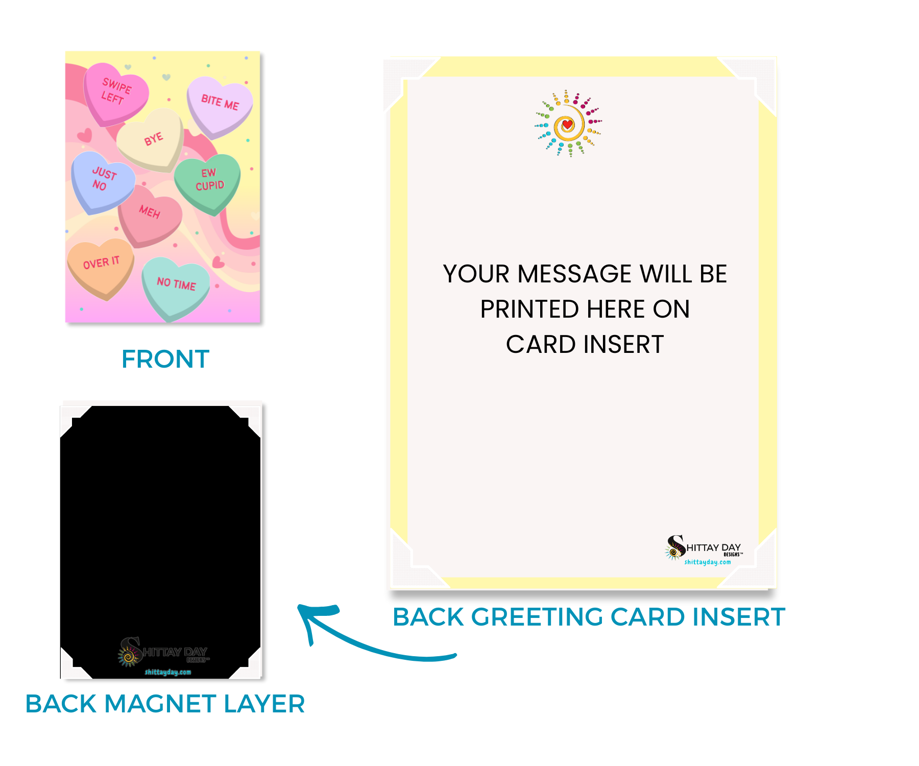 NOT SO SWEET CANDY HEARTS CARDSIGN GREETINGS