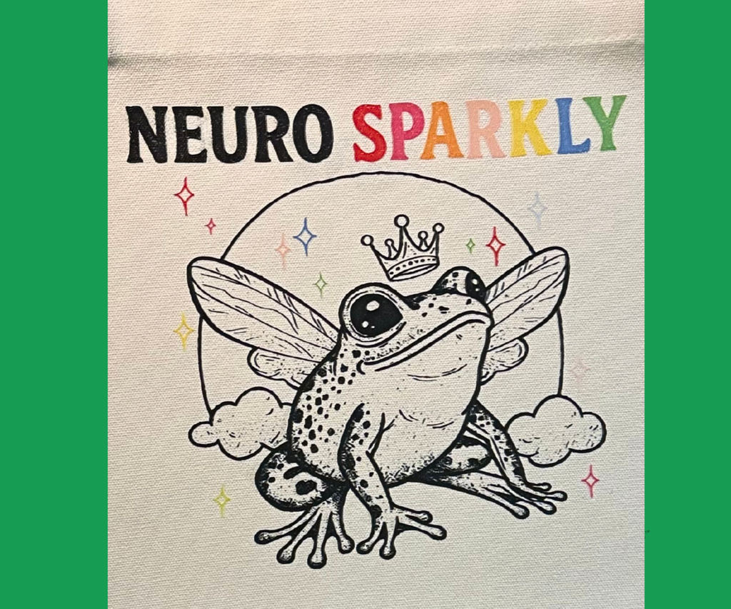 NEURO SPARKLY LARGE TWO TONE MARKET TOTE