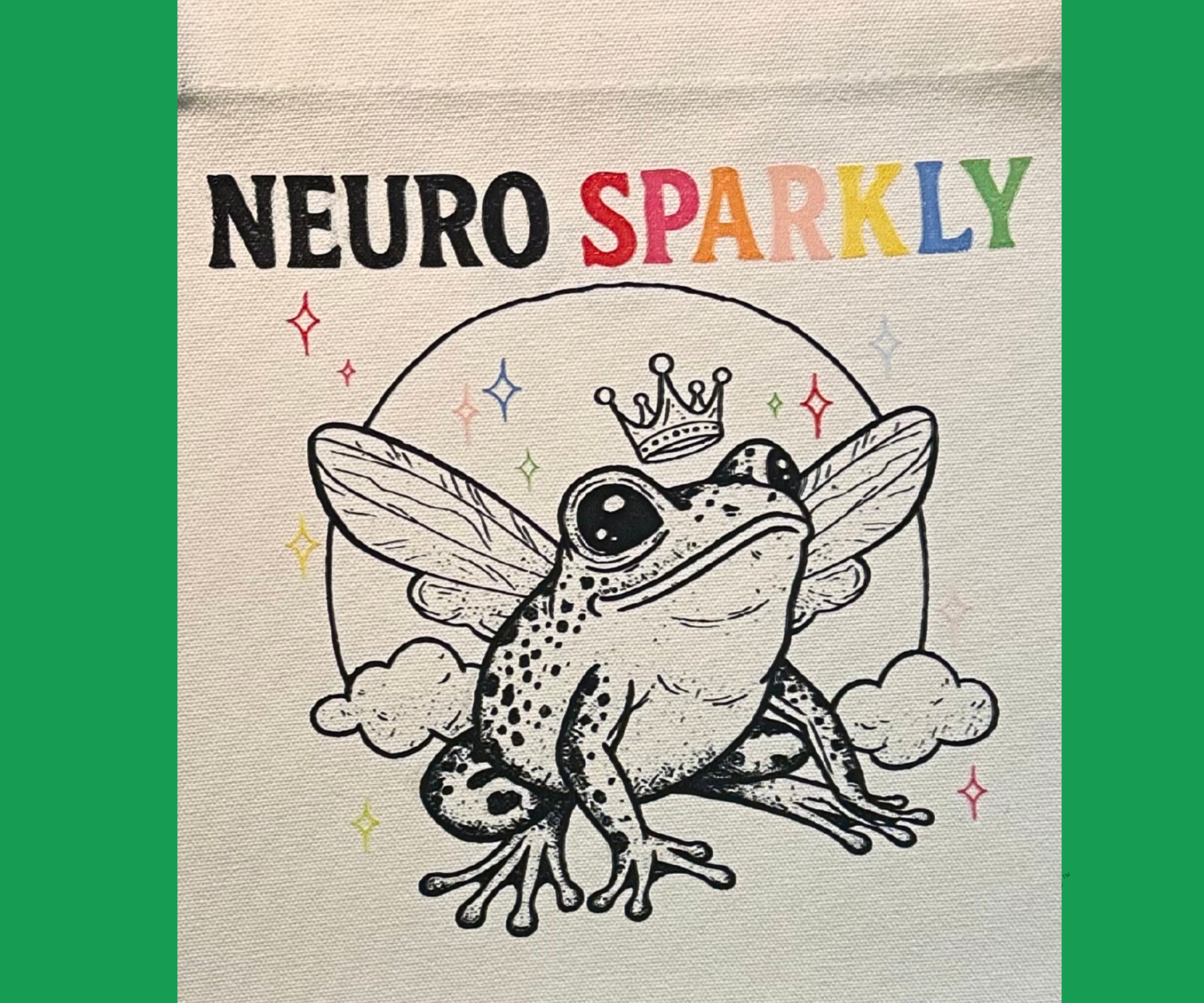 NEURO SPARKLY LARGE TWO TONE MARKET TOTE