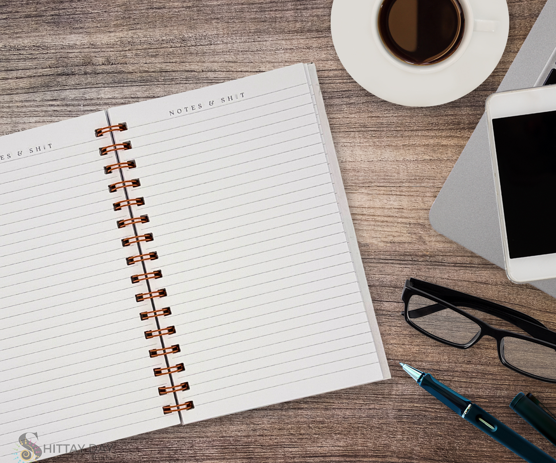 NOTES & SH*T FUNNY SARCASTIC WIRE BOUND JOURNAL