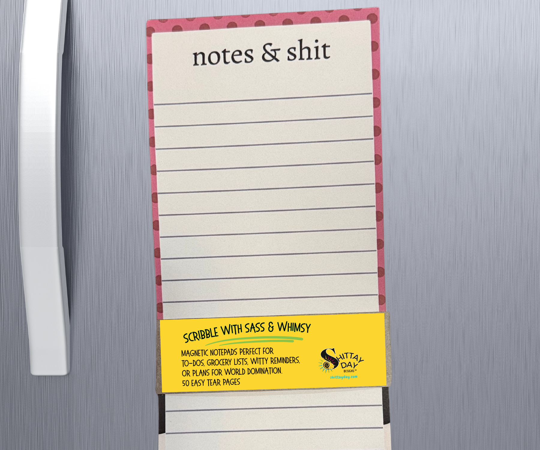 NOTES & SH*T FUNNY SARCASTIC MAGNETIC NOTEPAD