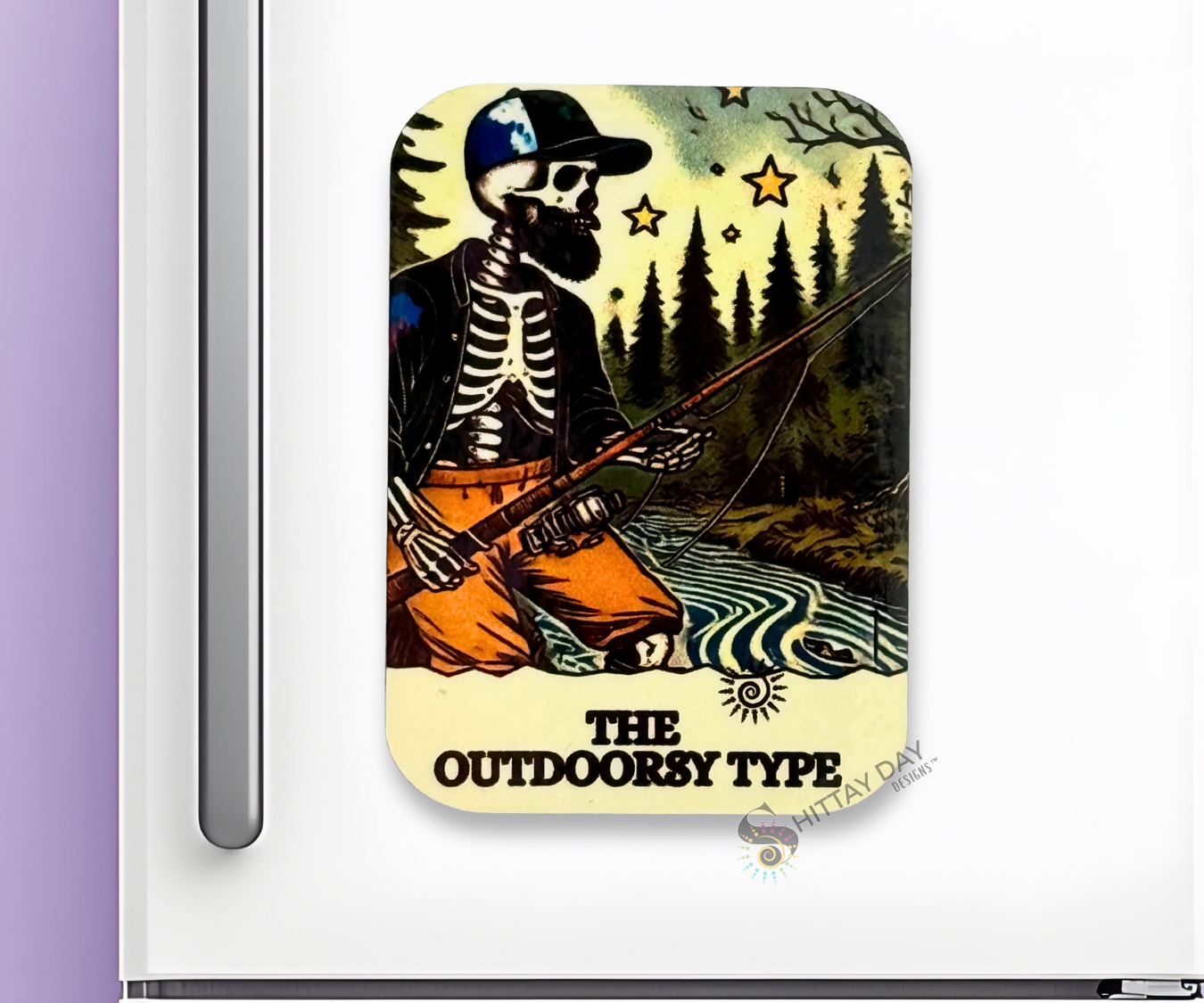 THE OUTDOORSY TYPE BONE-AFIDE PERSONALITY MAGNET