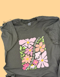 RADICALIZED BY BASIC DECENCY 100% COTTON T-SHIRT CHARCOAL GRAY