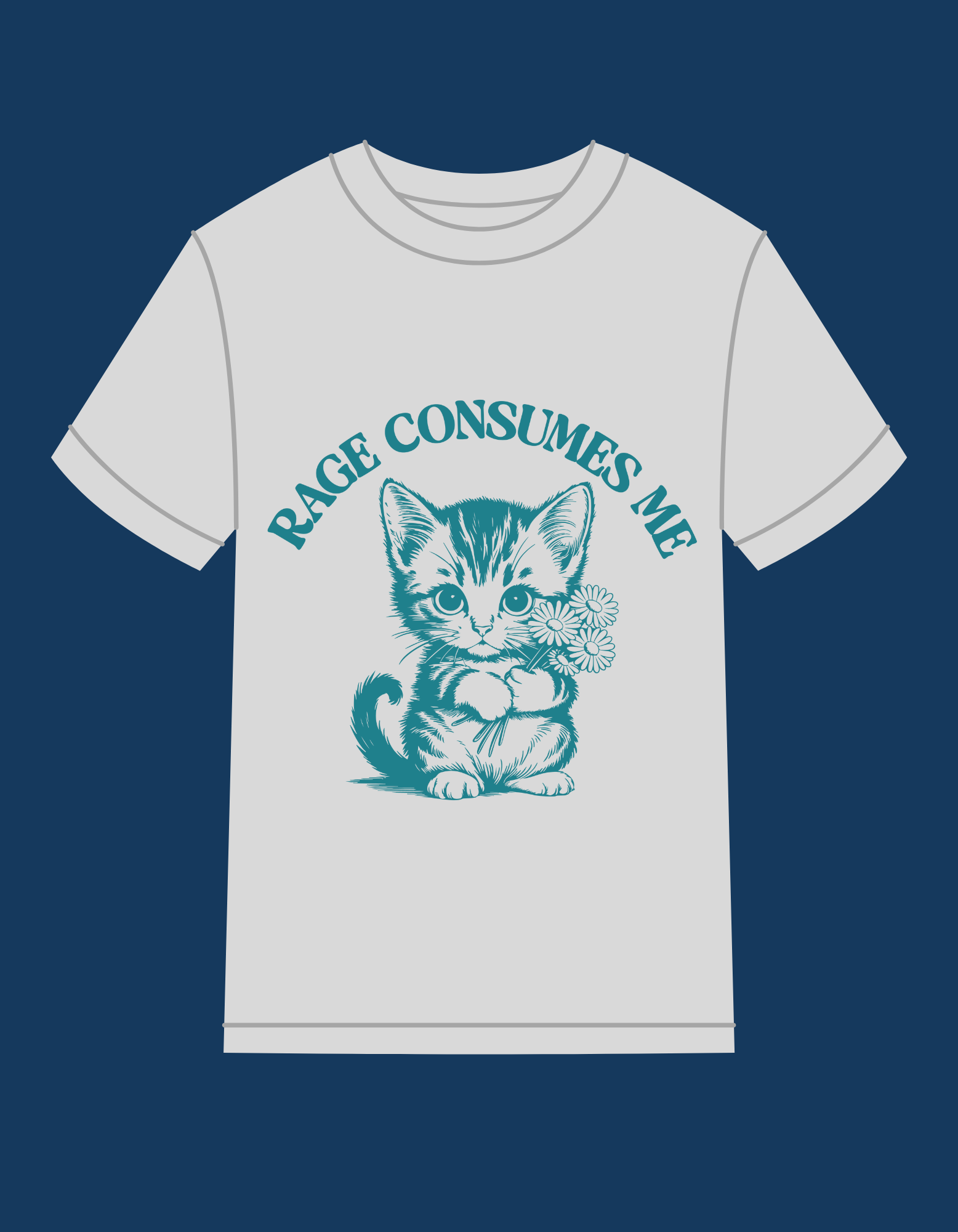 COMING SOON; RAGE CONSUMES ME - VINTAGE INSPIRED 100% COTTON T-SHIRT