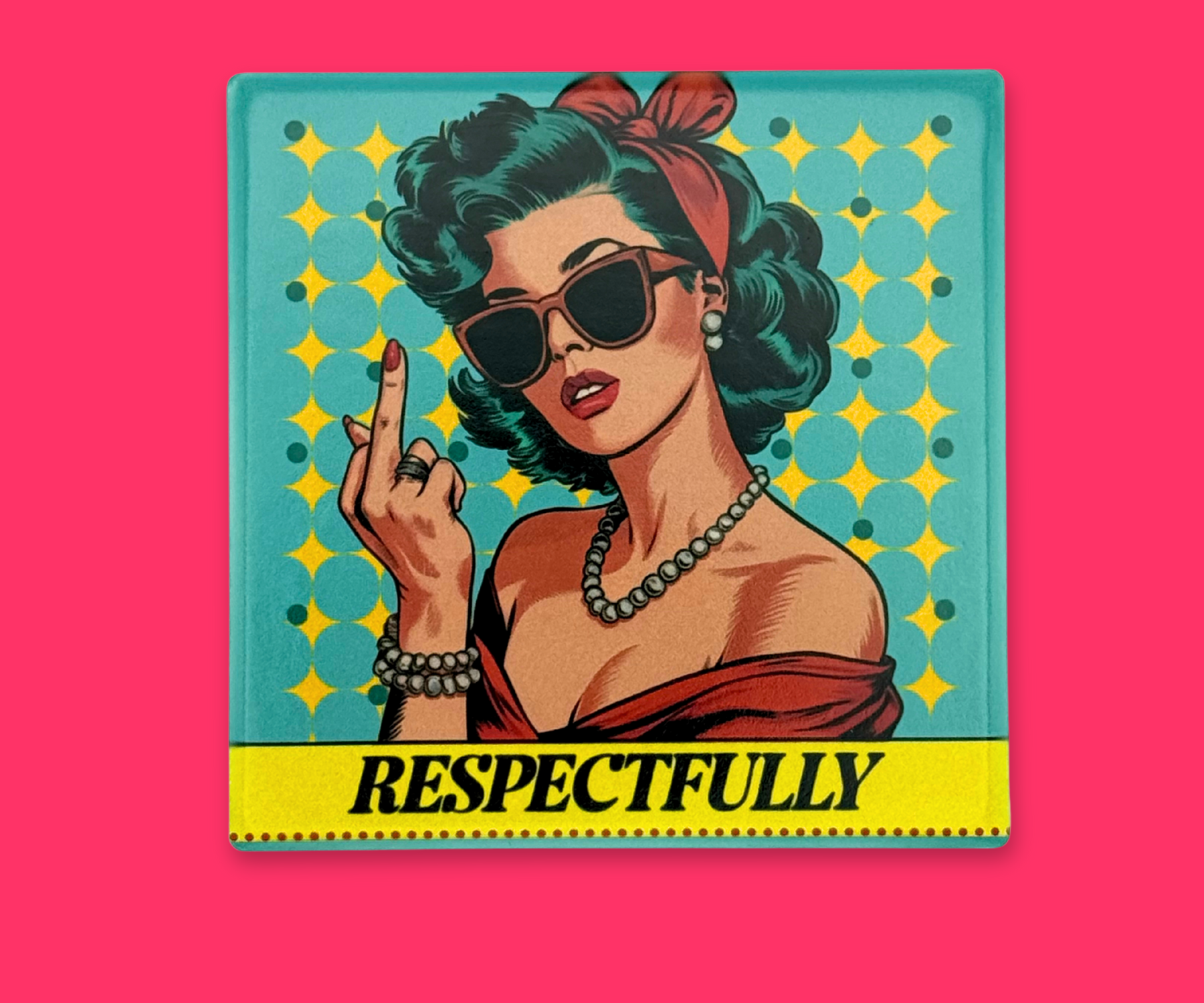 RESPECTFULLY CERAMIC COASTER
