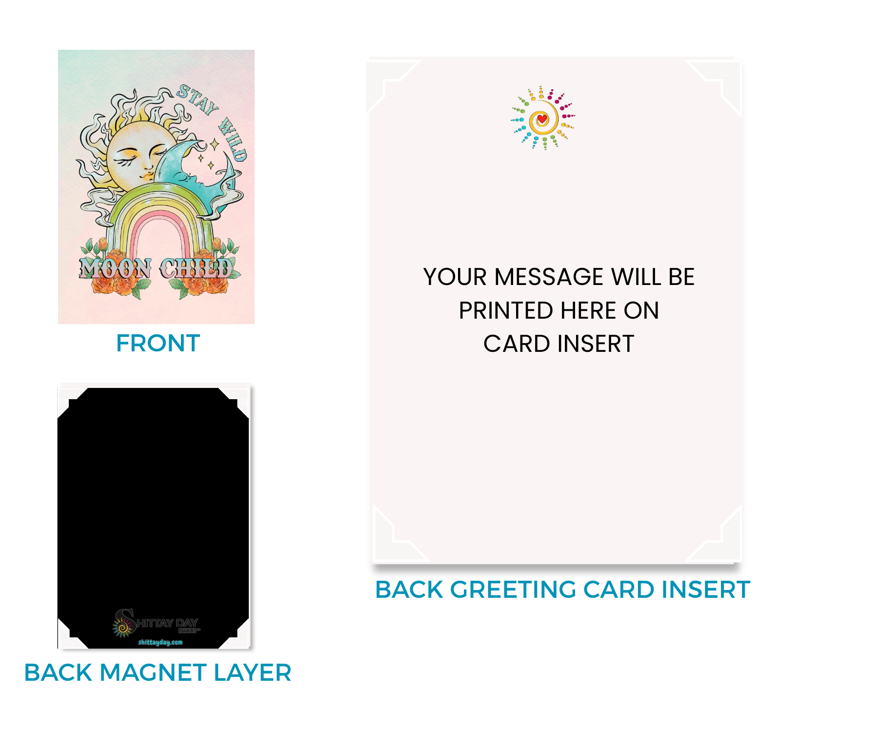 STAY WILD MOON CHILD CARDSIGN GREETINGS