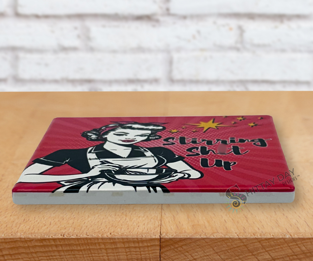 STIRRING SH*T UP! CERAMIC COASTER