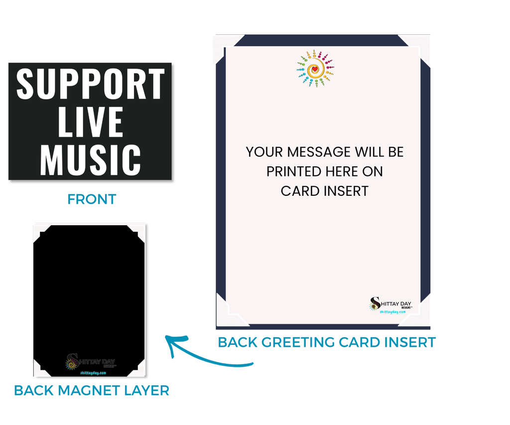 SUPPORT LIVE MUSIC | CARDCOR™ GREETINGS (CARD+DECOR)
