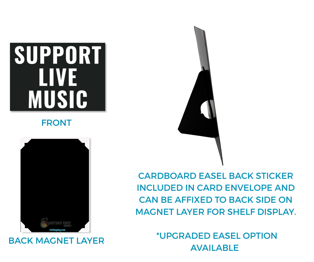 SUPPORT LIVE MUSIC | CARDCOR™ GREETINGS (CARD+DECOR)
